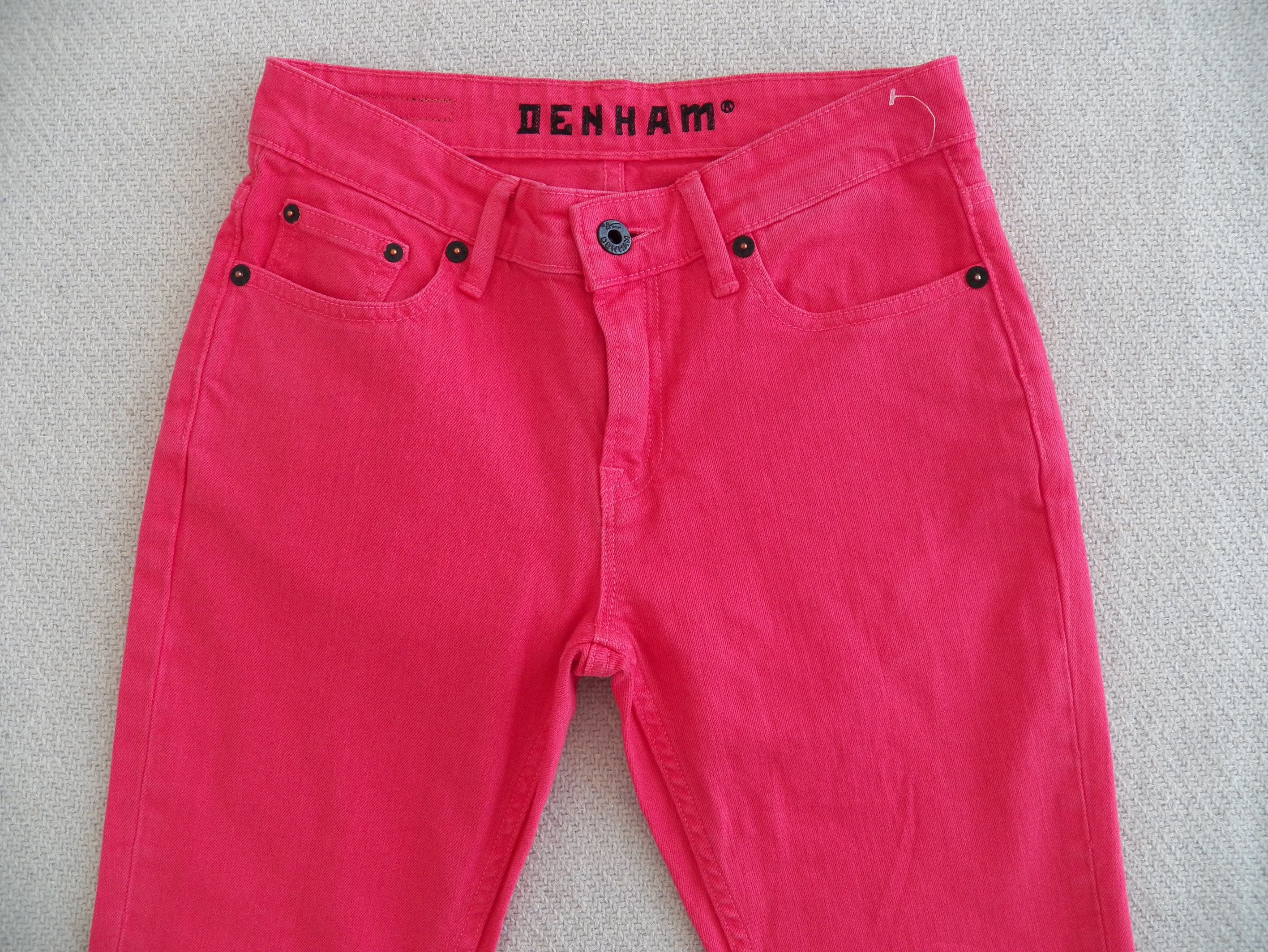 DENHAM Denham Cleaner Regular Fit Tight Jeans W25 L32 Hot Pink Size 25" / US 0 / IT 36 - 7 Thumbnail
