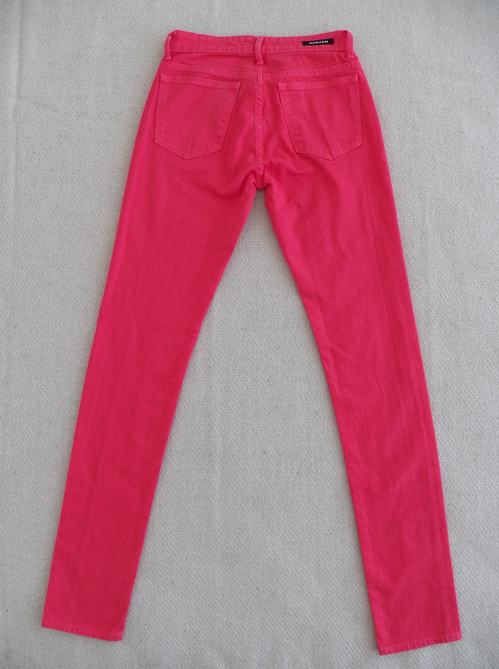 DENHAM Denham Cleaner Regular Fit Tight Jeans W25 L32 Hot Pink Size 25" / US 0 / IT 36 - 5 Thumbnail