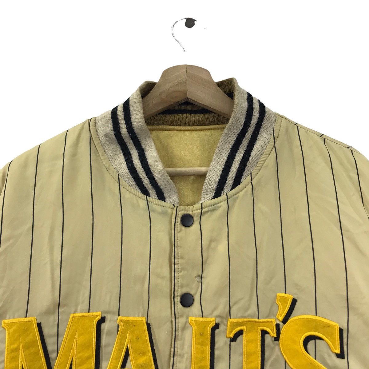 Vintage MALT'S Baseball Stripes Reversible Bomber Jacket Size US XXL / EU 58 / 5 - 2 Thumbnail