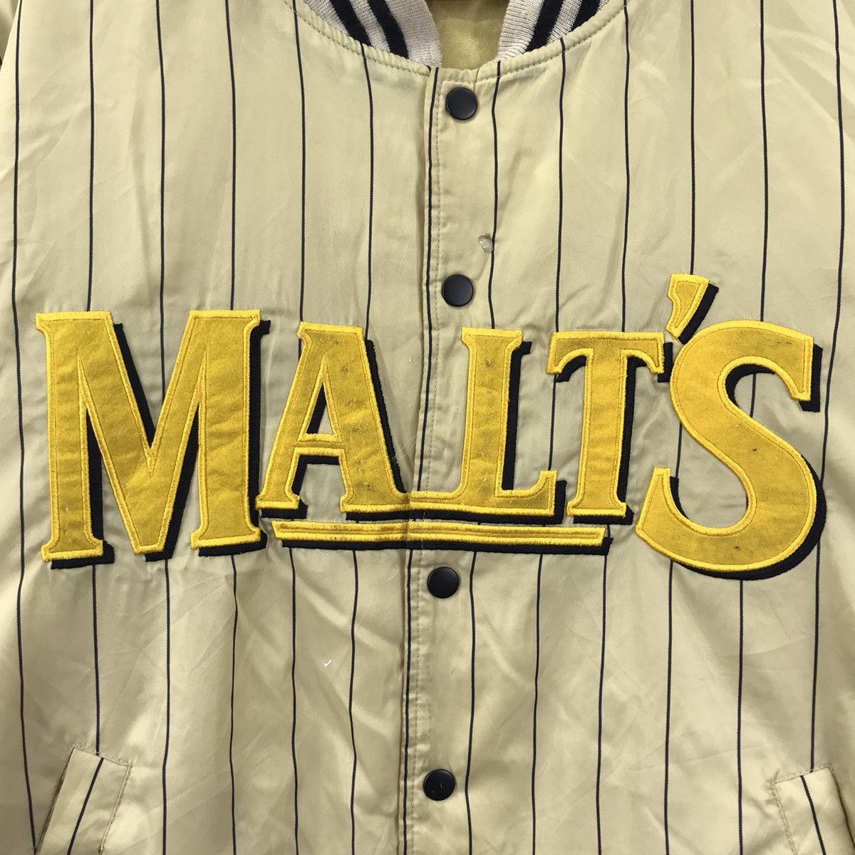 Vintage MALT'S Baseball Stripes Reversible Bomber Jacket Size US XXL / EU 58 / 5 - 3 Thumbnail