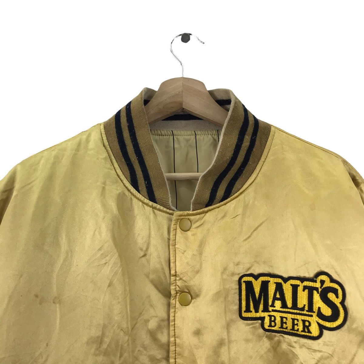 Vintage MALT'S Baseball Stripes Reversible Bomber Jacket Size US XXL / EU 58 / 5 - 7 Thumbnail