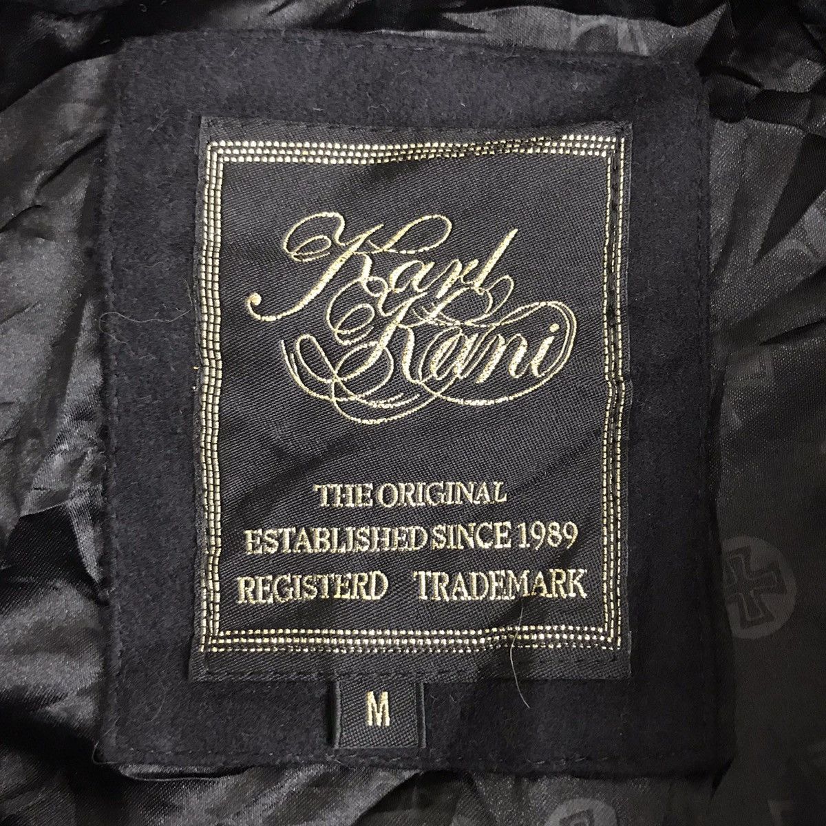 Karl Kani Vintage KARL KANI Hip Hop Swag Wool Black Jacket Size US M / EU 48-50 / 2 - 7 Thumbnail