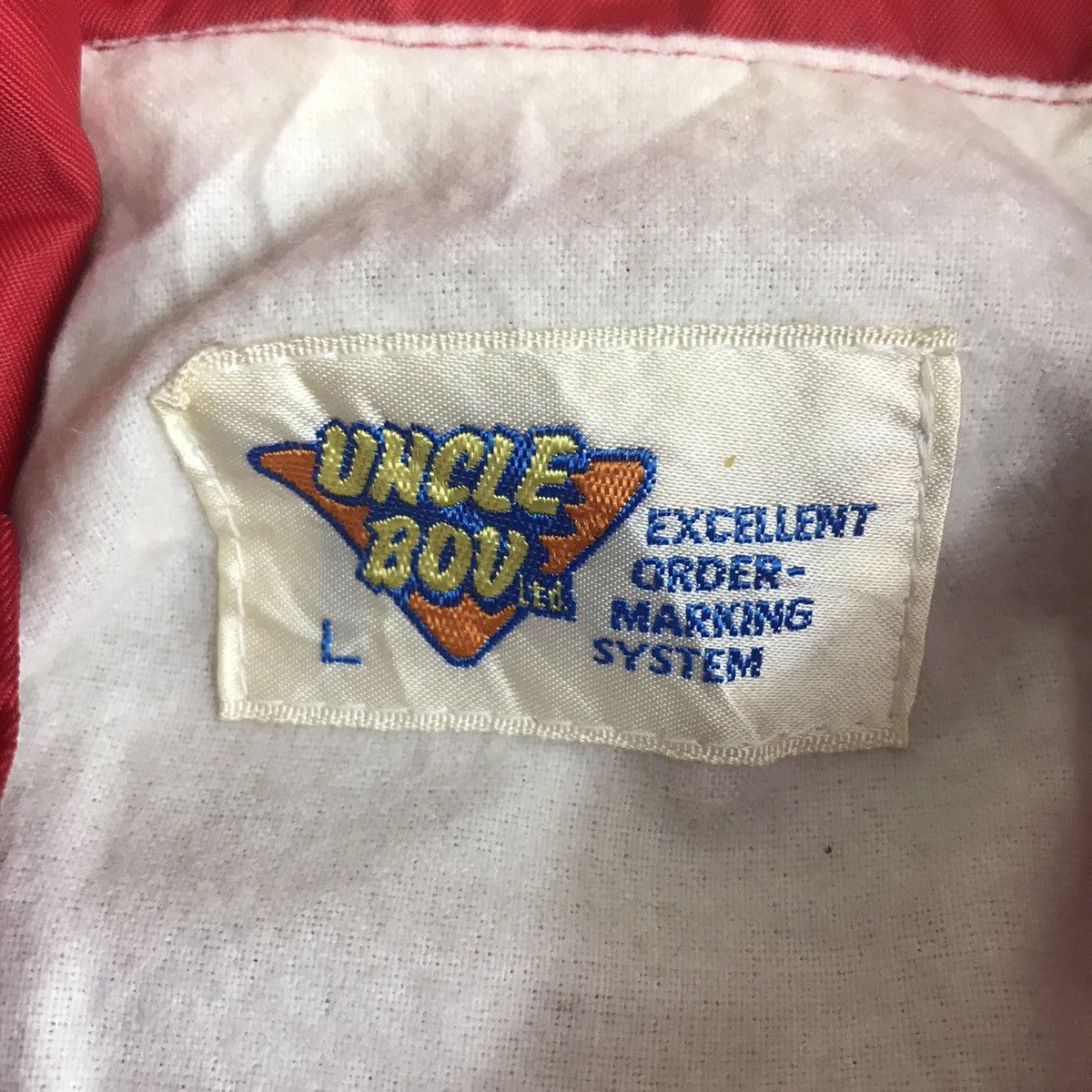 Vintage UNCLE BOV Red Windbreaker Coach Jacket Varsity Size US L / EU 52-54 / 3 - 6 Thumbnail