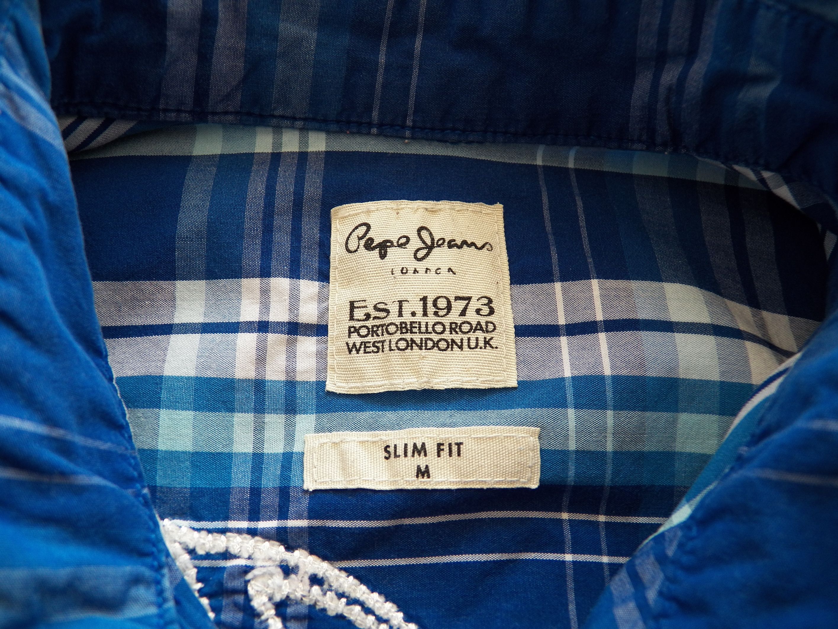 Pepe Jeans Pepe Jeans MENS Size M Slim SHIRT check cotton short sleeve Size US M / EU 48-50 / 2 - 3 Thumbnail
