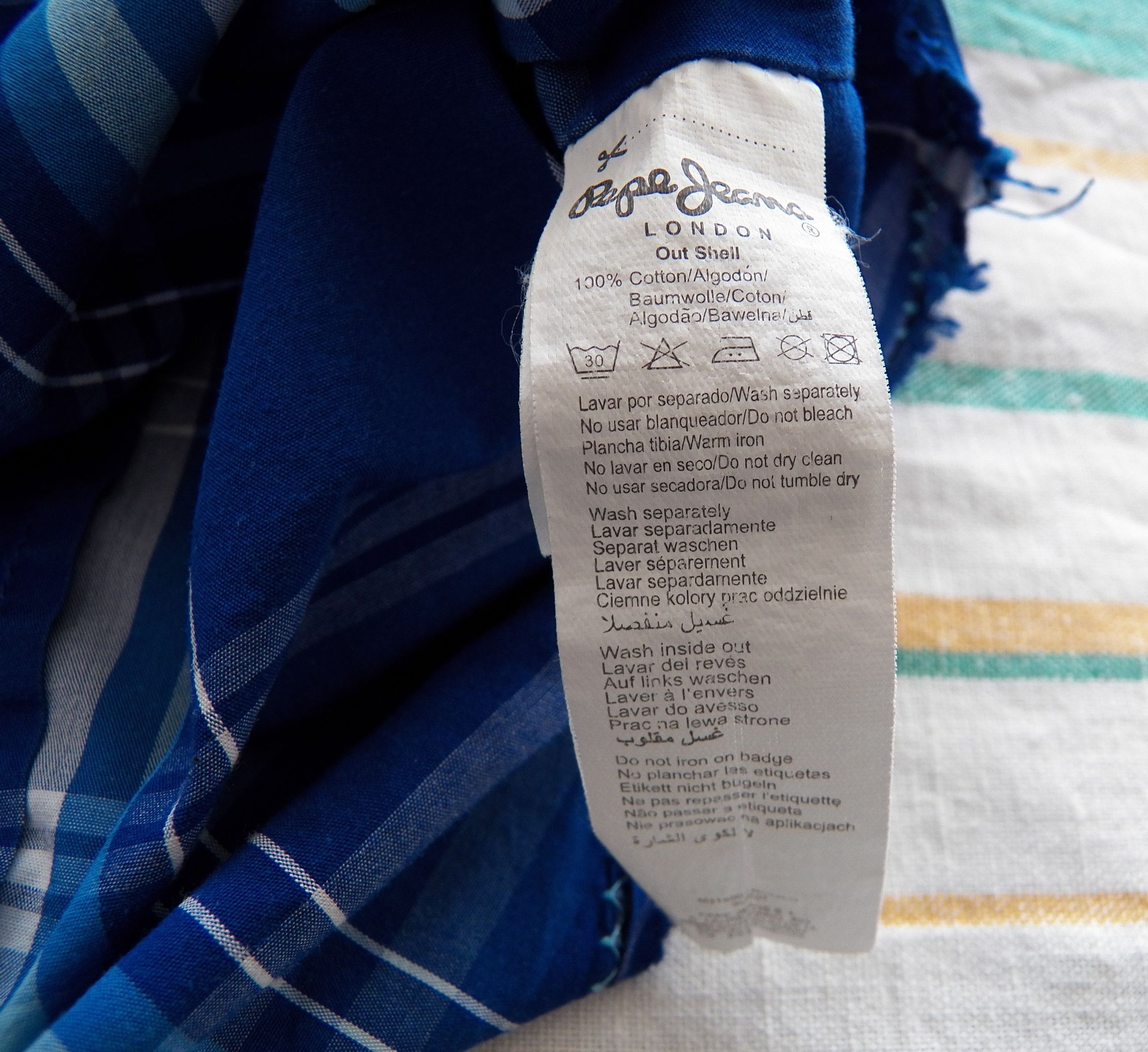 Pepe Jeans Pepe Jeans MENS Size M Slim SHIRT check cotton short sleeve Size US M / EU 48-50 / 2 - 7 Thumbnail