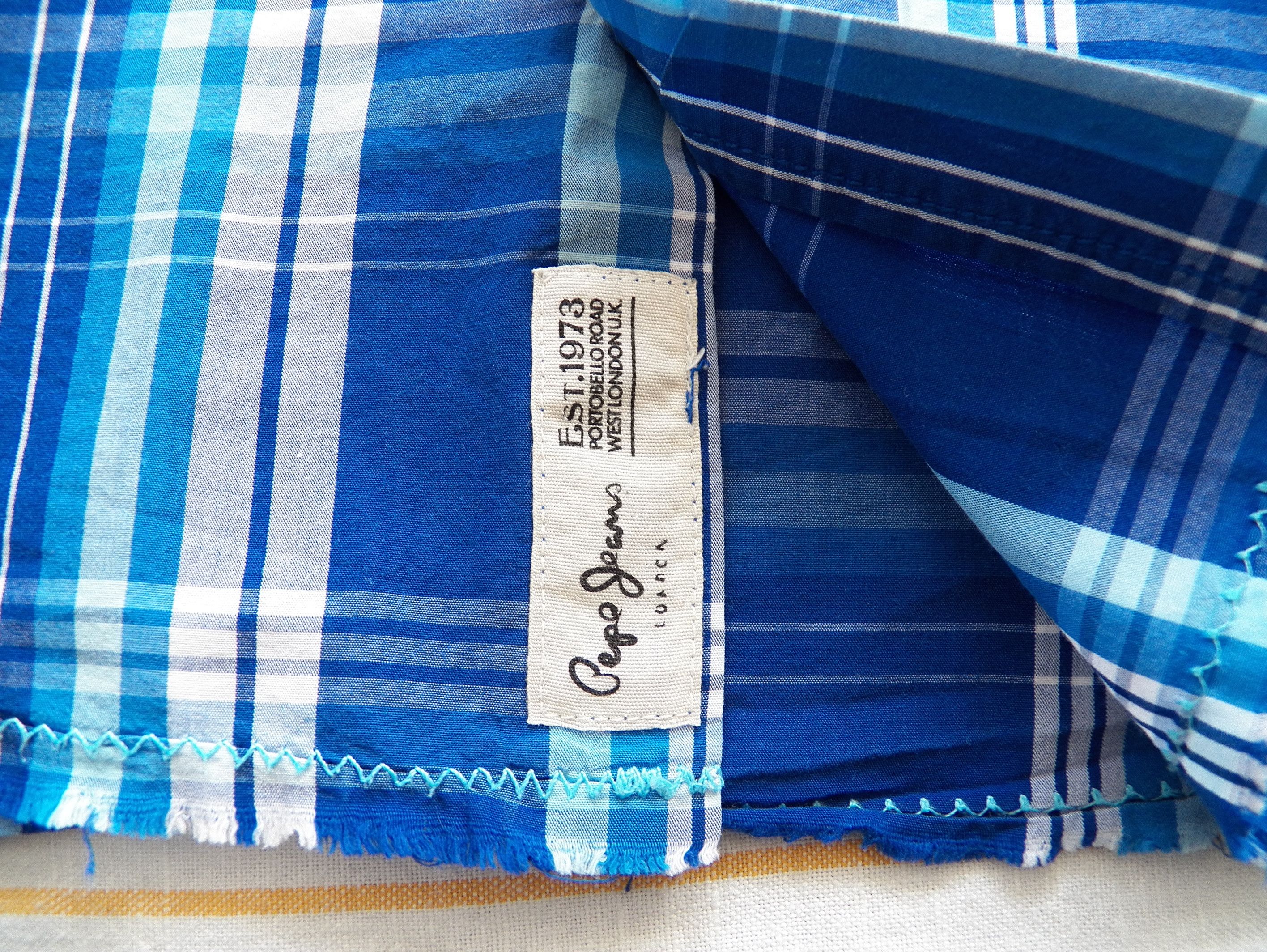 Pepe Jeans Pepe Jeans MENS Size M Slim SHIRT check cotton short sleeve Size US M / EU 48-50 / 2 - 5 Thumbnail
