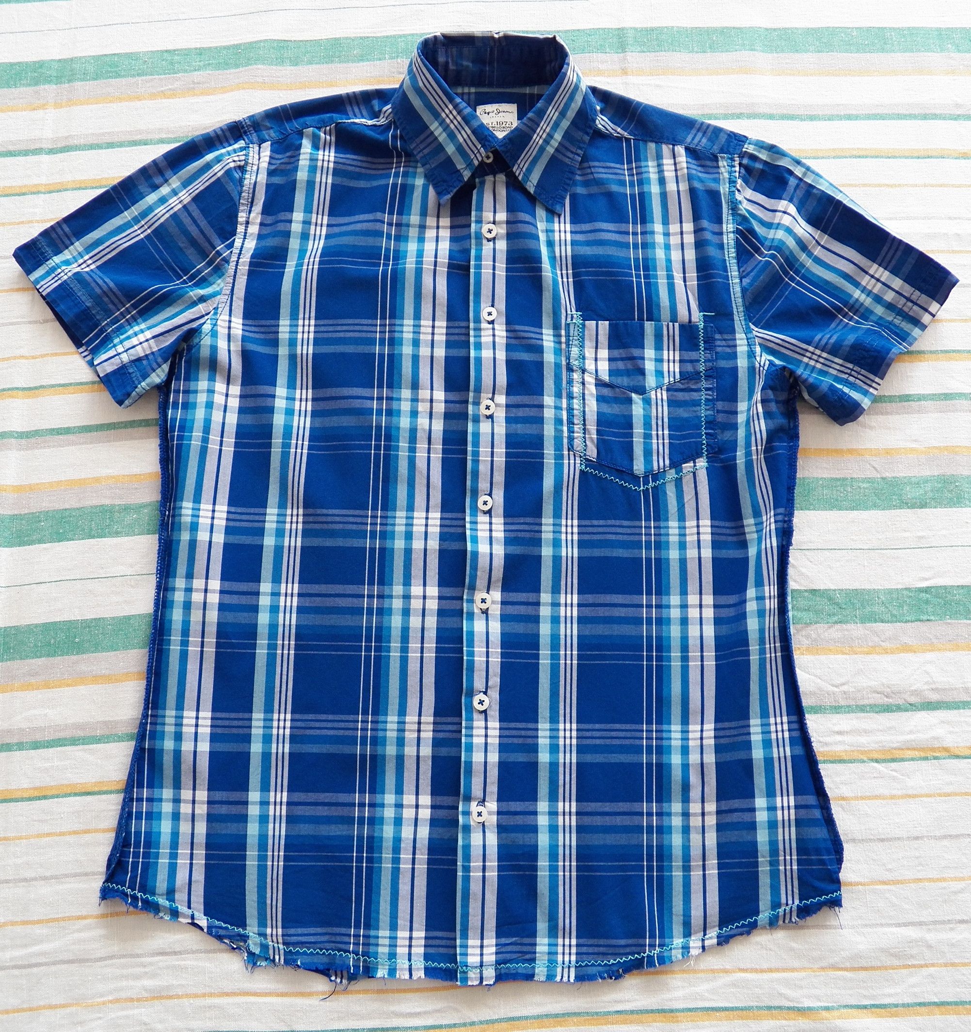 Pepe Jeans Pepe Jeans MENS Size M Slim SHIRT check cotton short sleeve Size US M / EU 48-50 / 2 - 1 Thumbnail