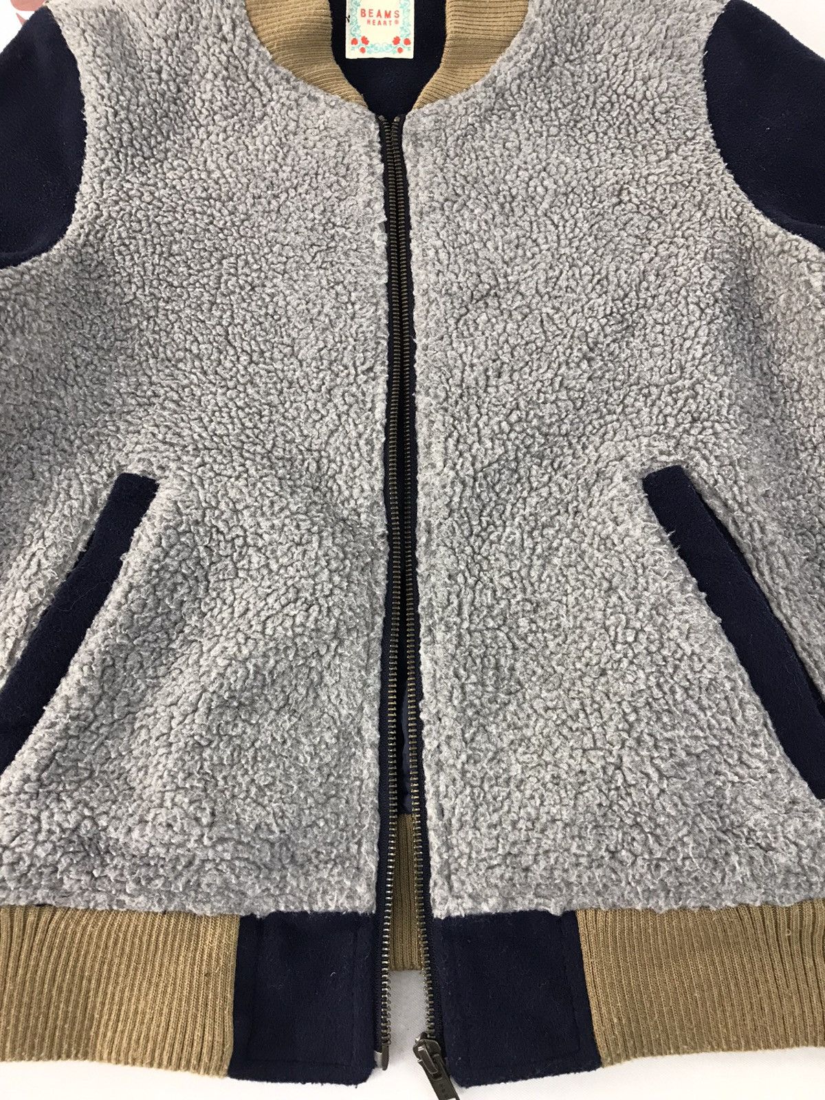 Japanese Brand Varsity jacket Beams Heart Fleece Design Size US S / EU 44-46 / 1 - 4 Thumbnail