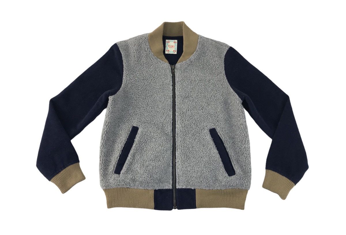 Japanese Brand Varsity jacket Beams Heart Fleece Design Size US S / EU 44-46 / 1 - 1 Thumbnail