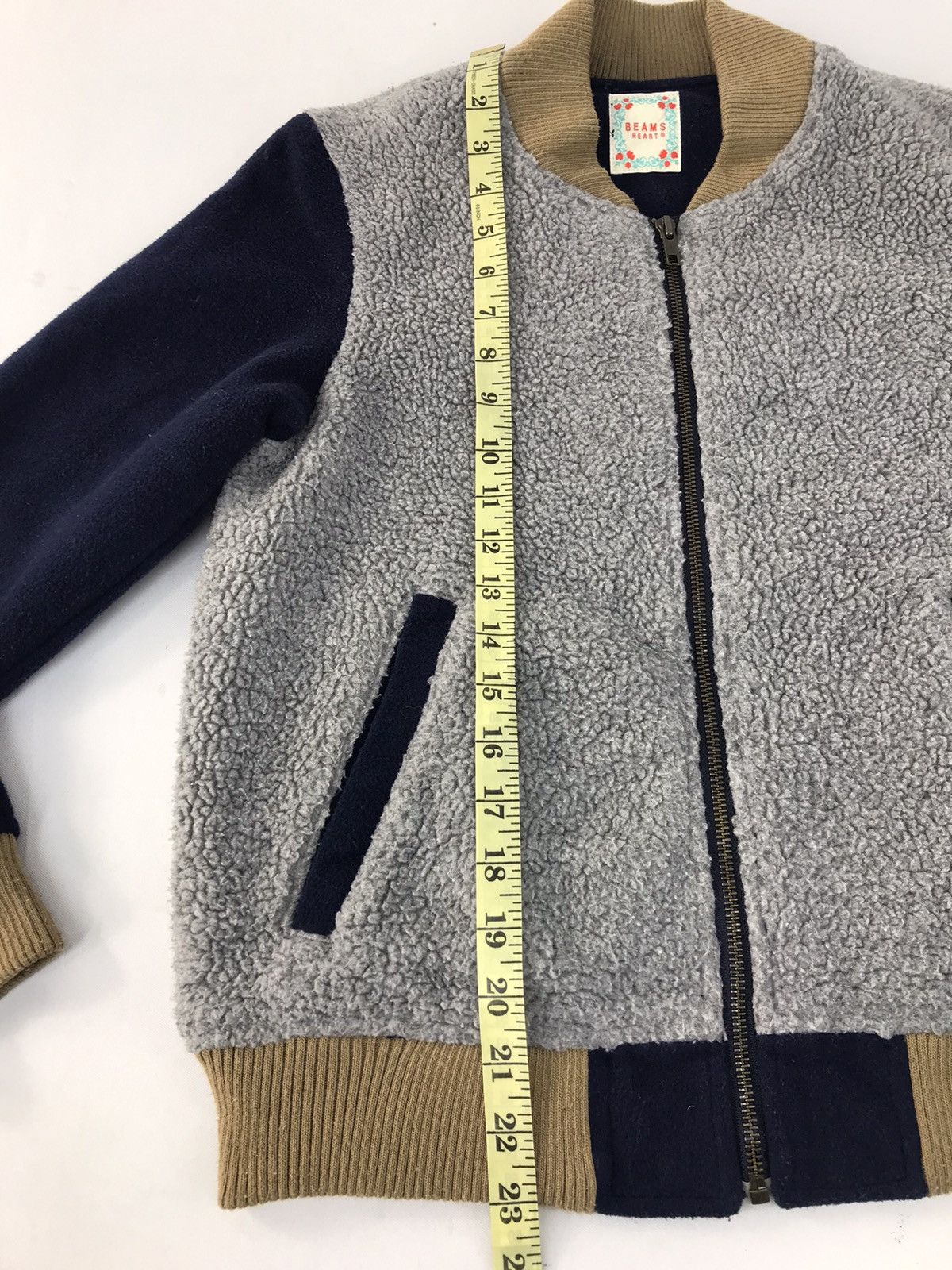 Japanese Brand Varsity jacket Beams Heart Fleece Design Size US S / EU 44-46 / 1 - 11 Thumbnail