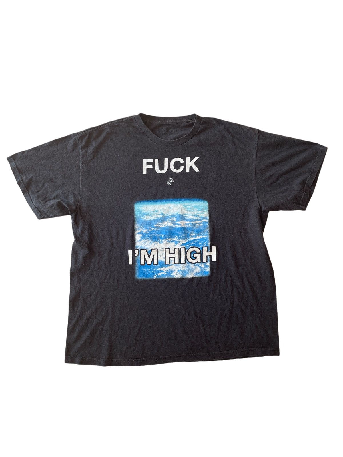 image of Art x Vintage Tee Im High Ss 01 in Black, Men's (Size XL)