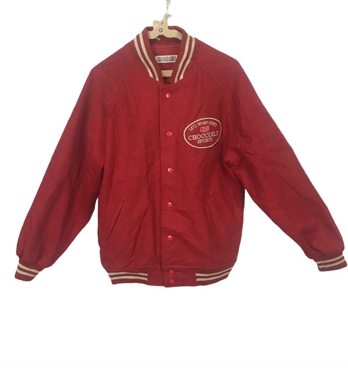 Japanese Brand × Vintage Vintage crocodile sport wool varsity jacket Size US M / EU 48-50 / 2 - 2 Thumbnail