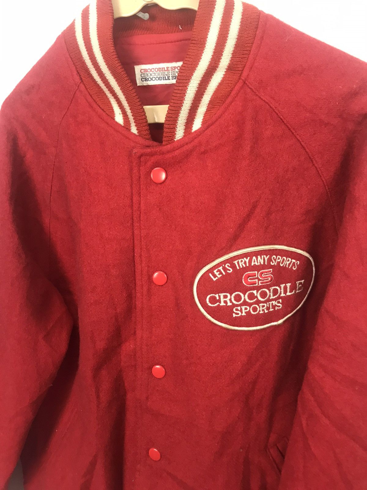 Japanese Brand × Vintage Vintage crocodile sport wool varsity jacket Size US M / EU 48-50 / 2 - 5 Thumbnail
