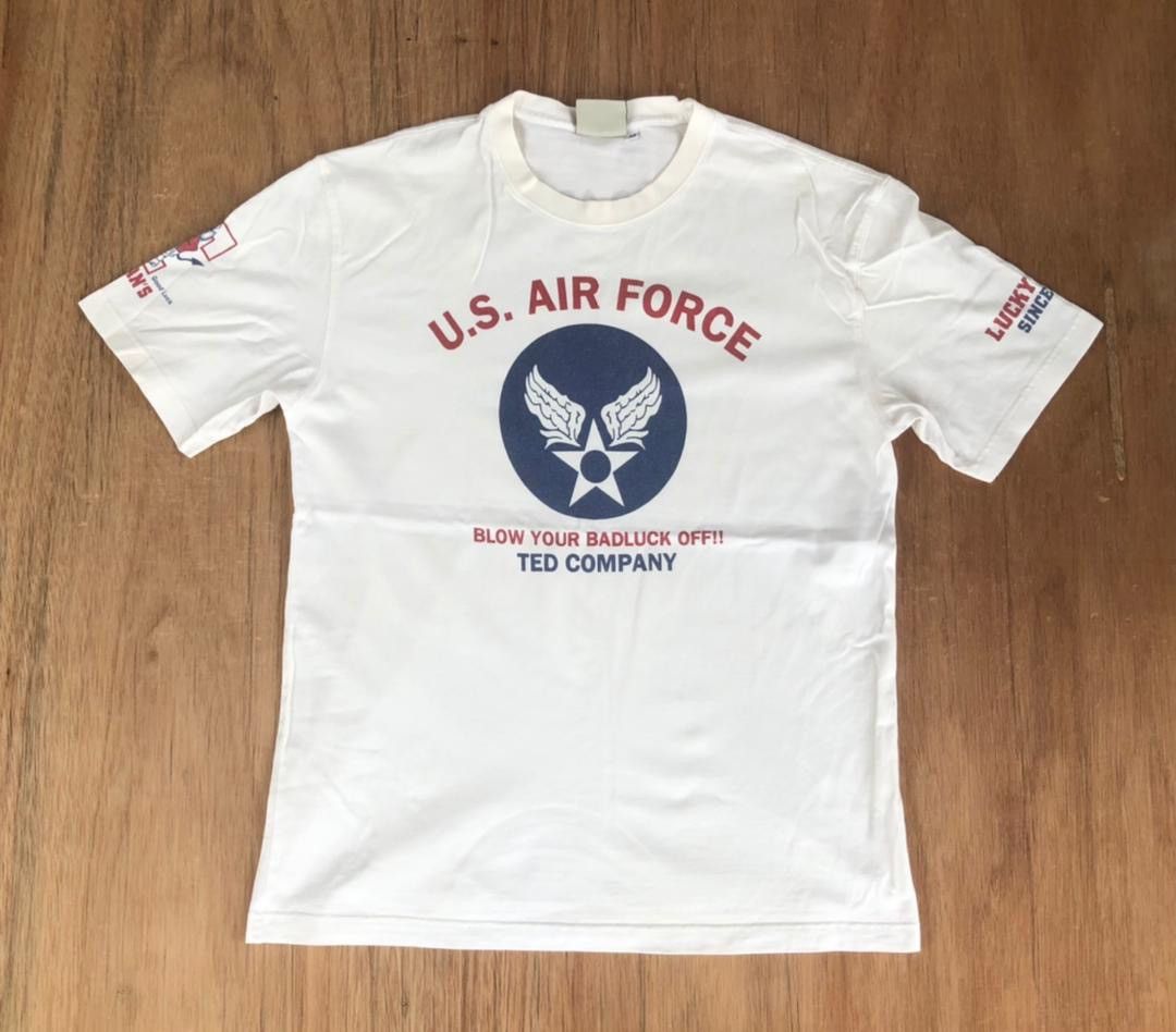 Vintage vintage tee US AIR FORCE D1 Size US L / EU 52-54 / 3 - 1 Thumbnail
