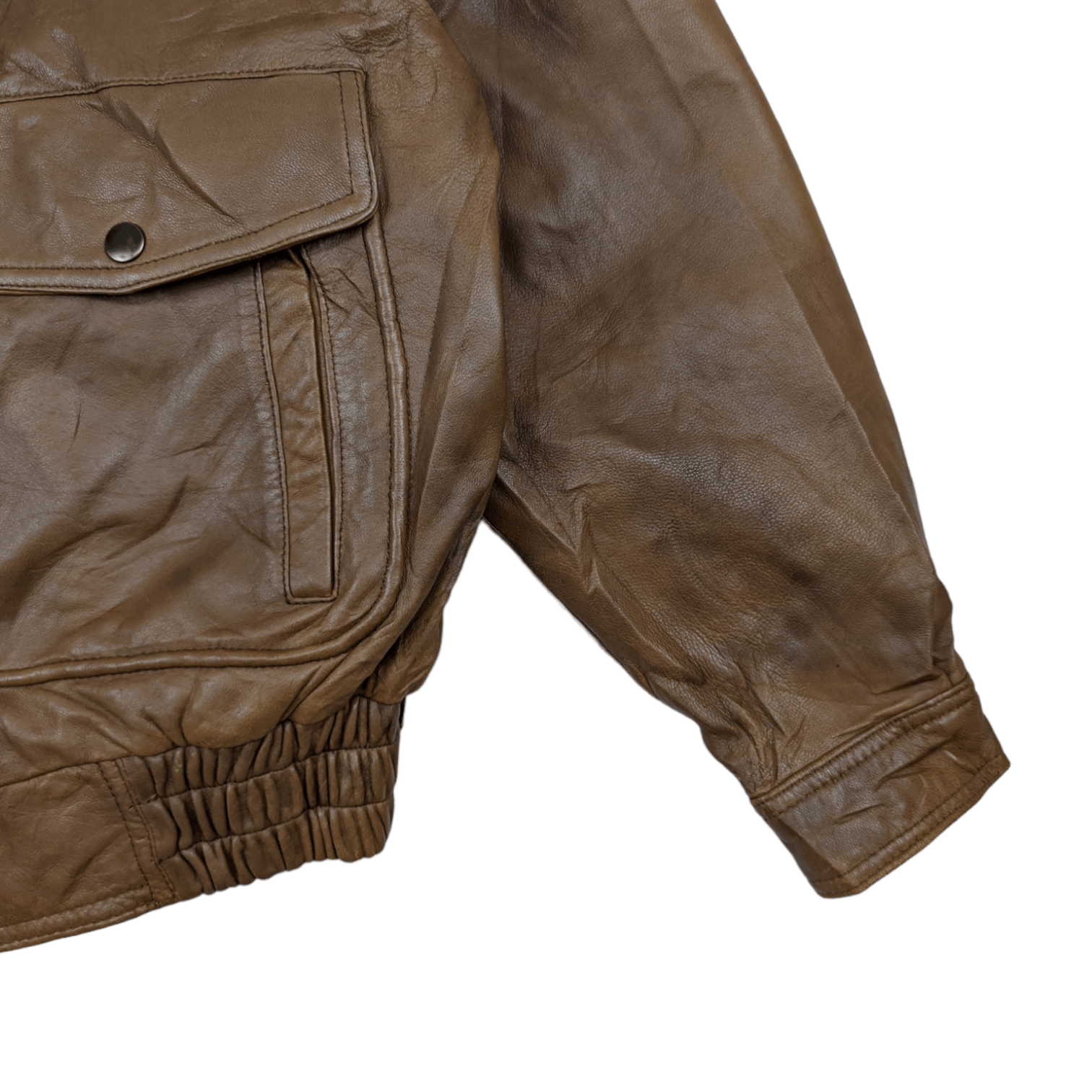 Japanese Brand Japan BURNINGS Sheepskins Leather Jacket Size US L / EU 52-54 / 3 - 6 Thumbnail