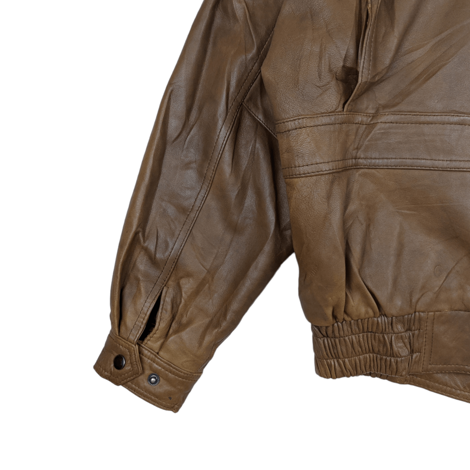 Japanese Brand Japan BURNINGS Sheepskins Leather Jacket Size US L / EU 52-54 / 3 - 8 Thumbnail