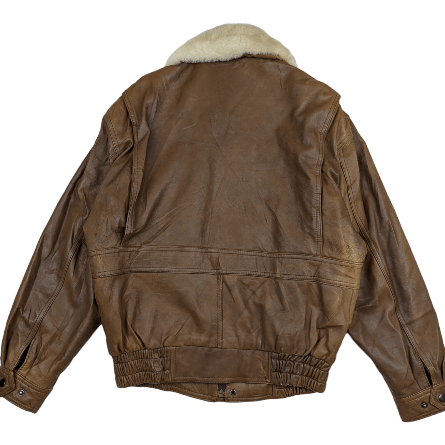 Japanese Brand Japan BURNINGS Sheepskins Leather Jacket Size US L / EU 52-54 / 3 - 7 Thumbnail