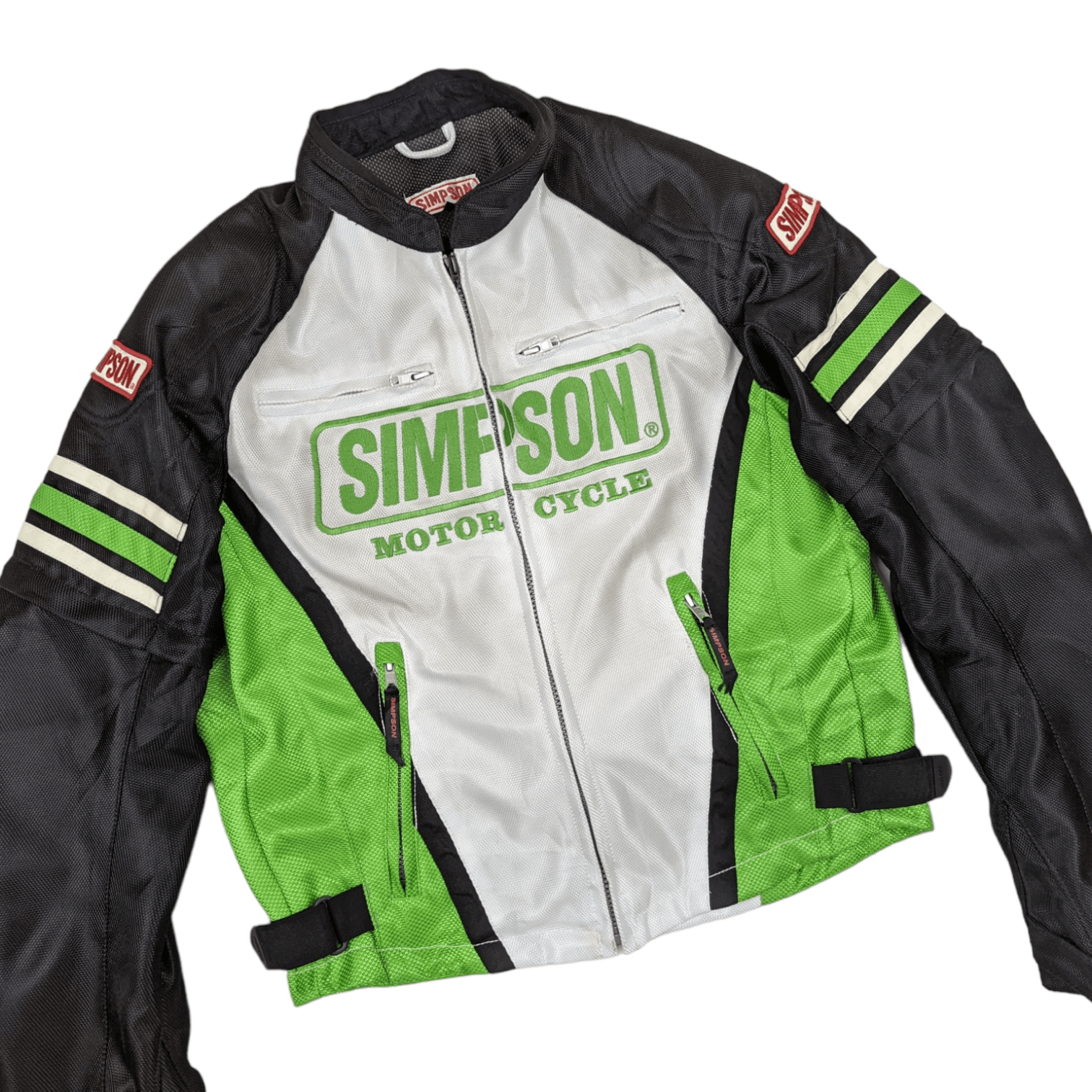 Vintage Vintage 90's SIMPSON Motor Cycle Racing Jacket Size US L / EU 52-54 / 3 - 3 Thumbnail