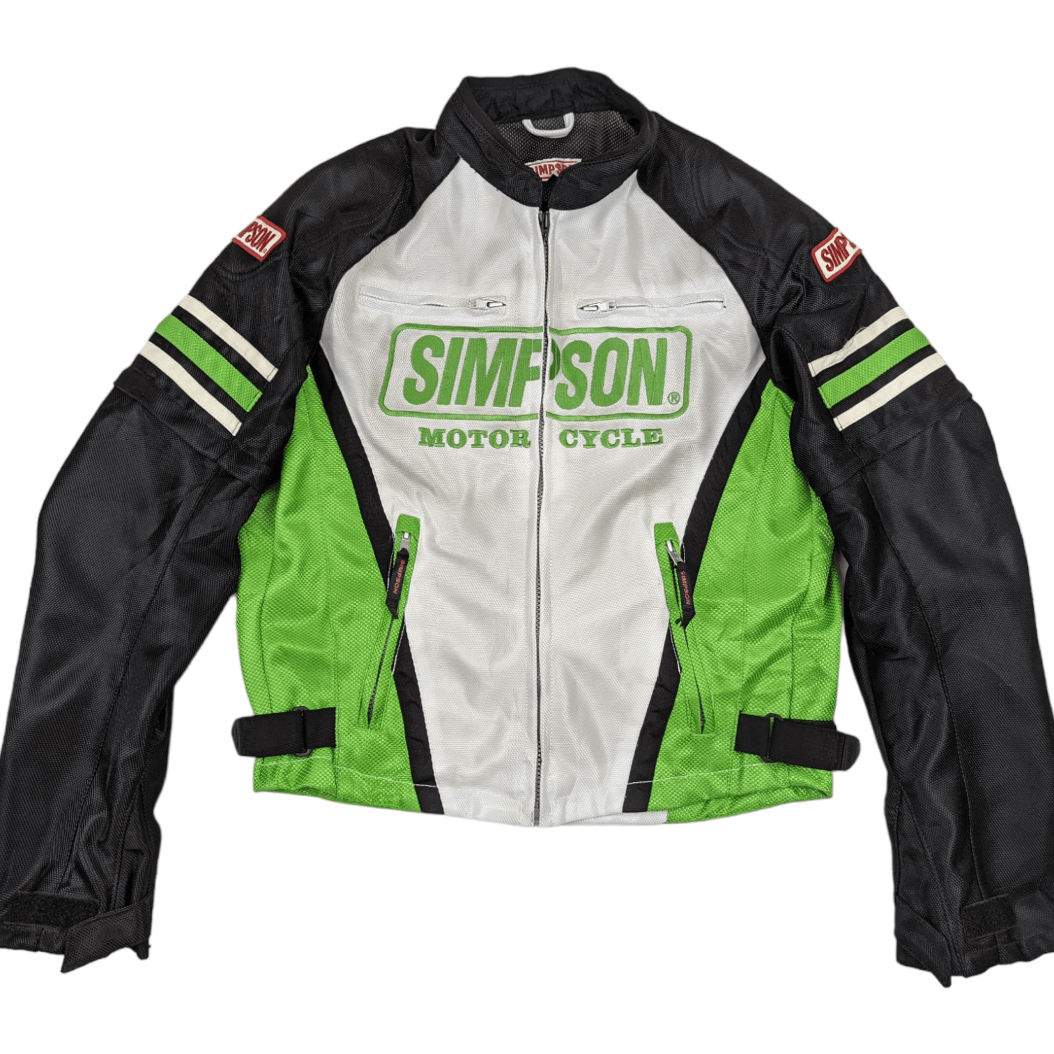 Vintage Vintage 90's SIMPSON Motor Cycle Racing Jacket Size US L / EU 52-54 / 3 - 2 Thumbnail