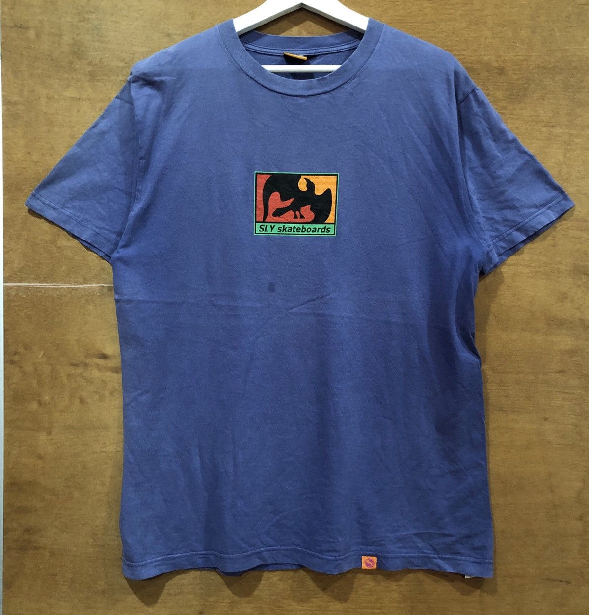 image of Vintage Sly Skateboards Tee in Navy, Men's (Size XL)