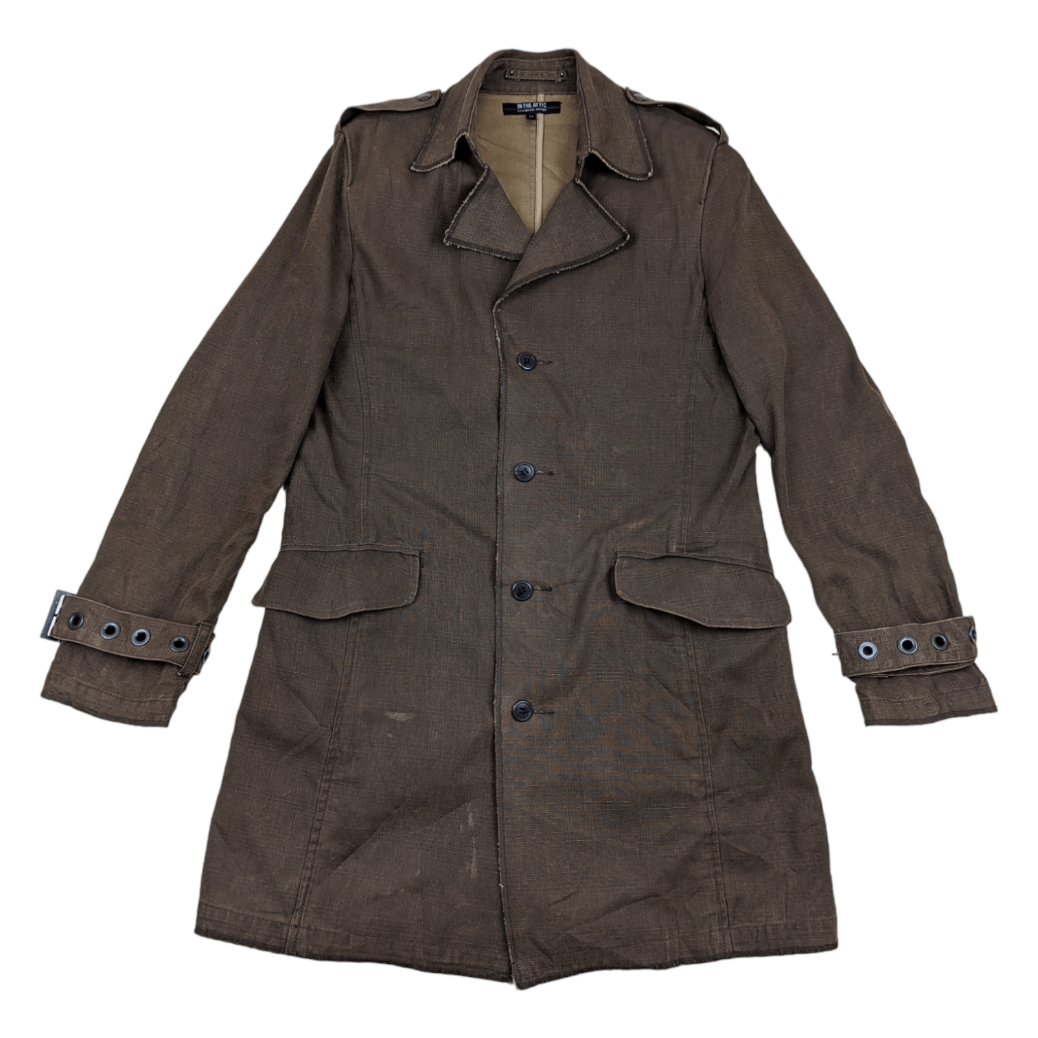 In The Attic Japan IN THE ATTIC Military Style Trench Coat Size US S / EU 44-46 / 1 - 2 Thumbnail