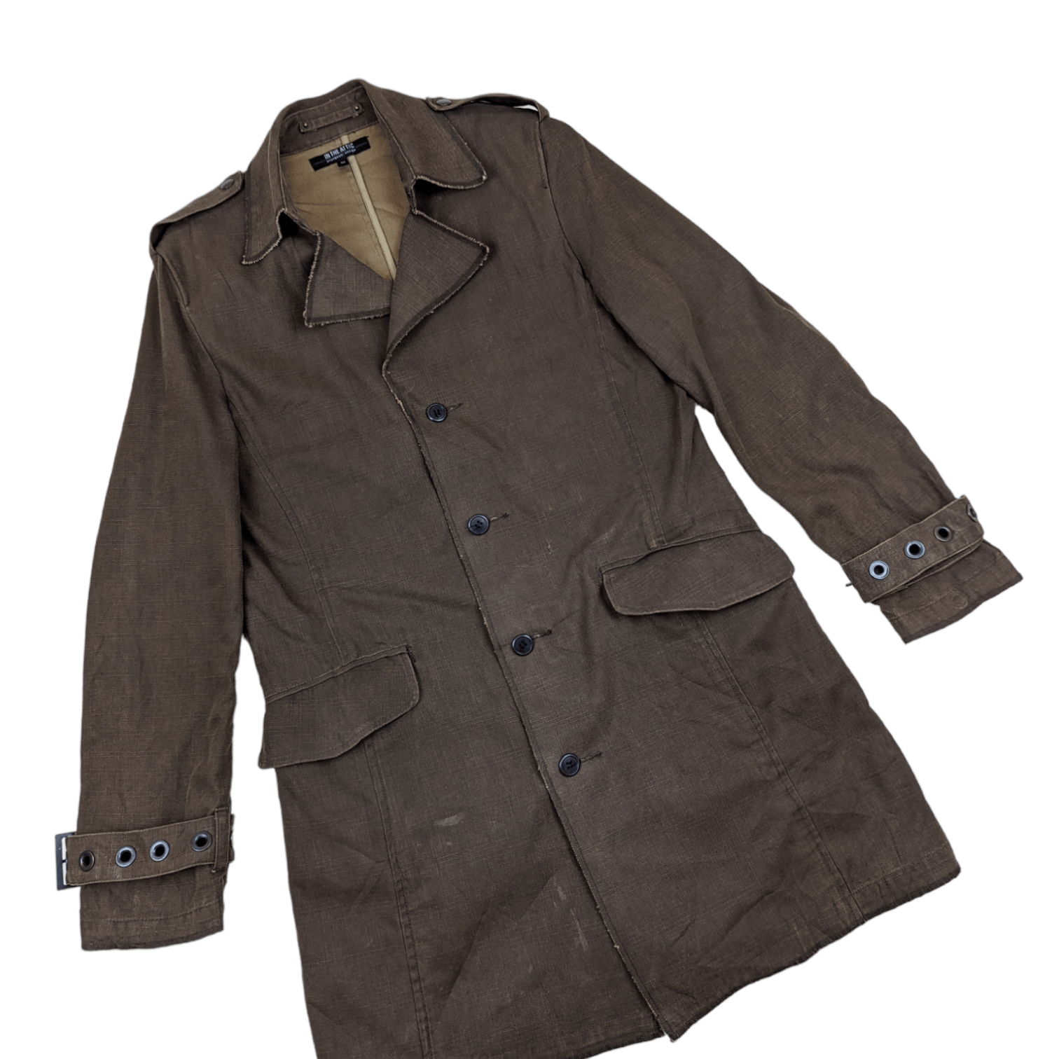 In The Attic Japan IN THE ATTIC Military Style Trench Coat Size US S / EU 44-46 / 1 - 3 Thumbnail
