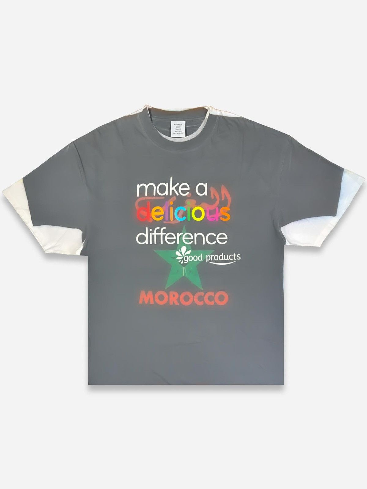 Vetements Vetements Trompe L’oeil “Make A Delicious Difference” Tee Size US XL / EU 56 / 4 - 1 Thumbnail