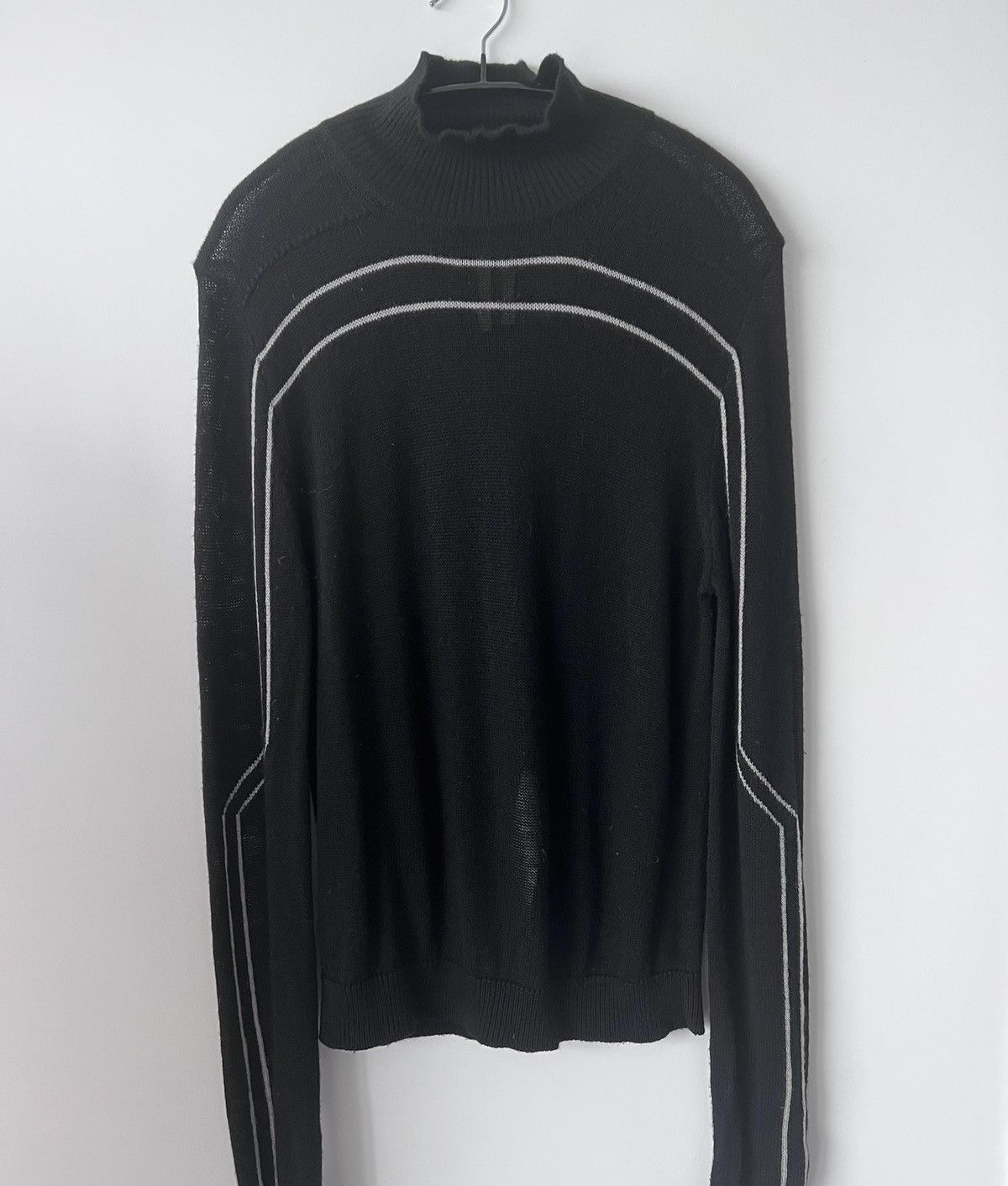 Rick Owens Rick Owens ro black/pearl bottom knitwear Size US L / EU 52-54 / 3 - 1 Thumbnail