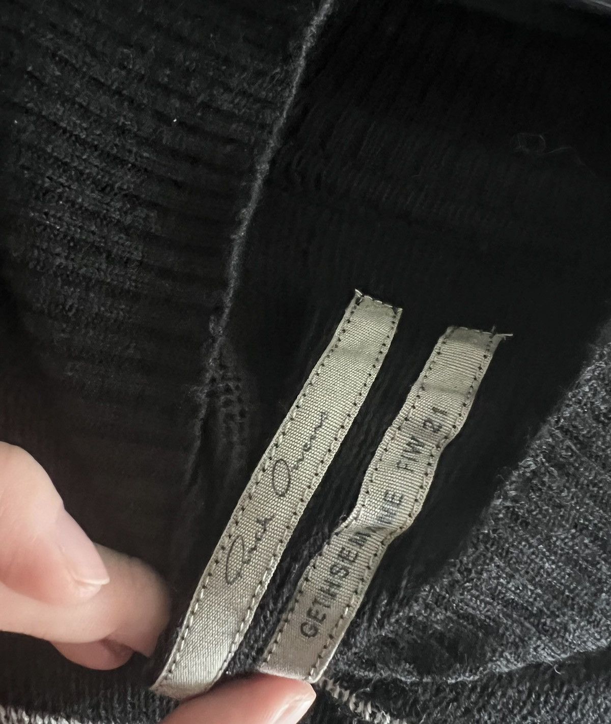 Rick Owens Rick Owens ro black/pearl bottom knitwear Size US L / EU 52-54 / 3 - 5 Thumbnail