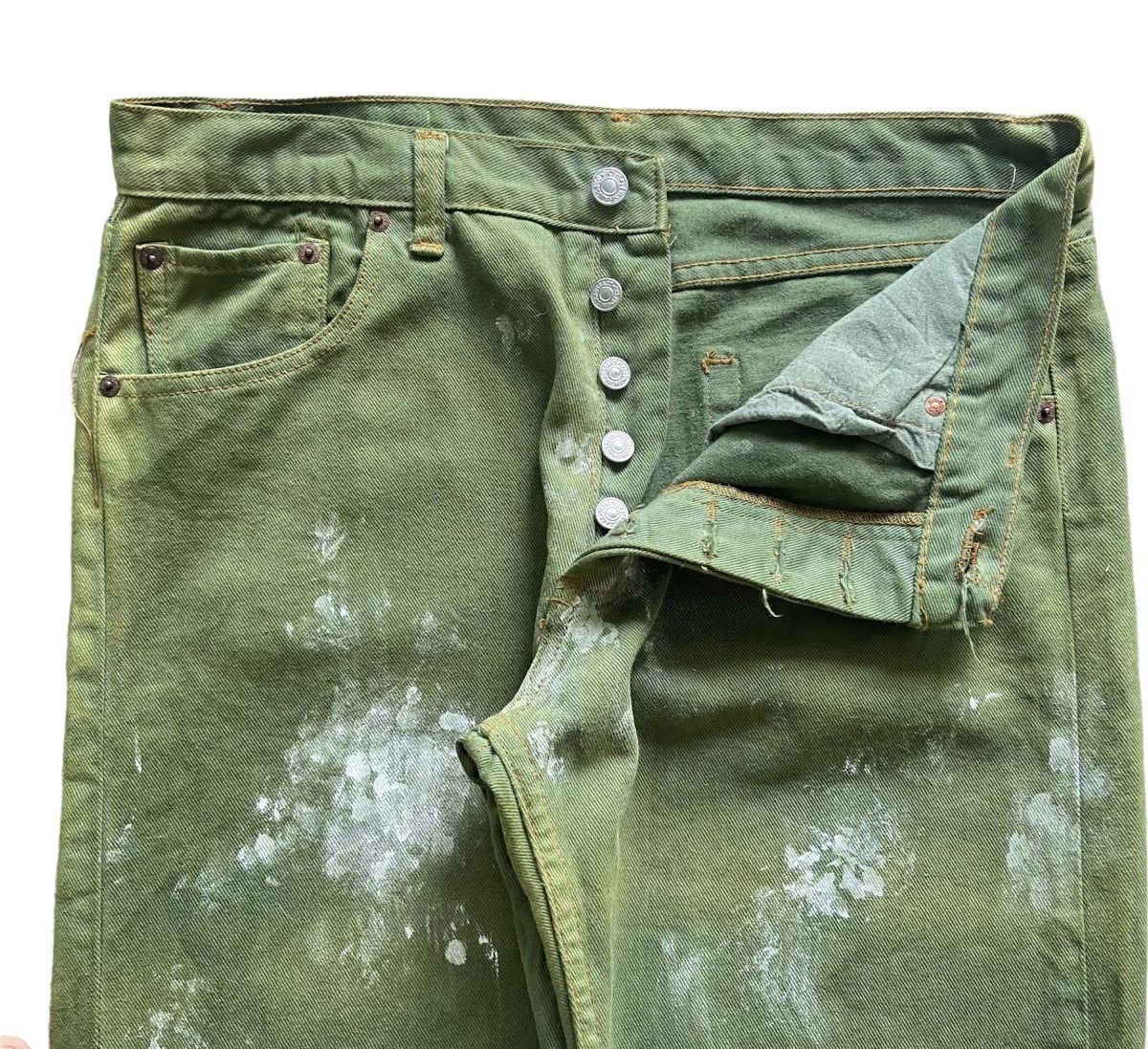 Levi's × Vintage ‼️LAST DROP Vintage Levis's 501 Overdyed Painter Jeans Size US 32 / EU 48 - 2 Thumbnail