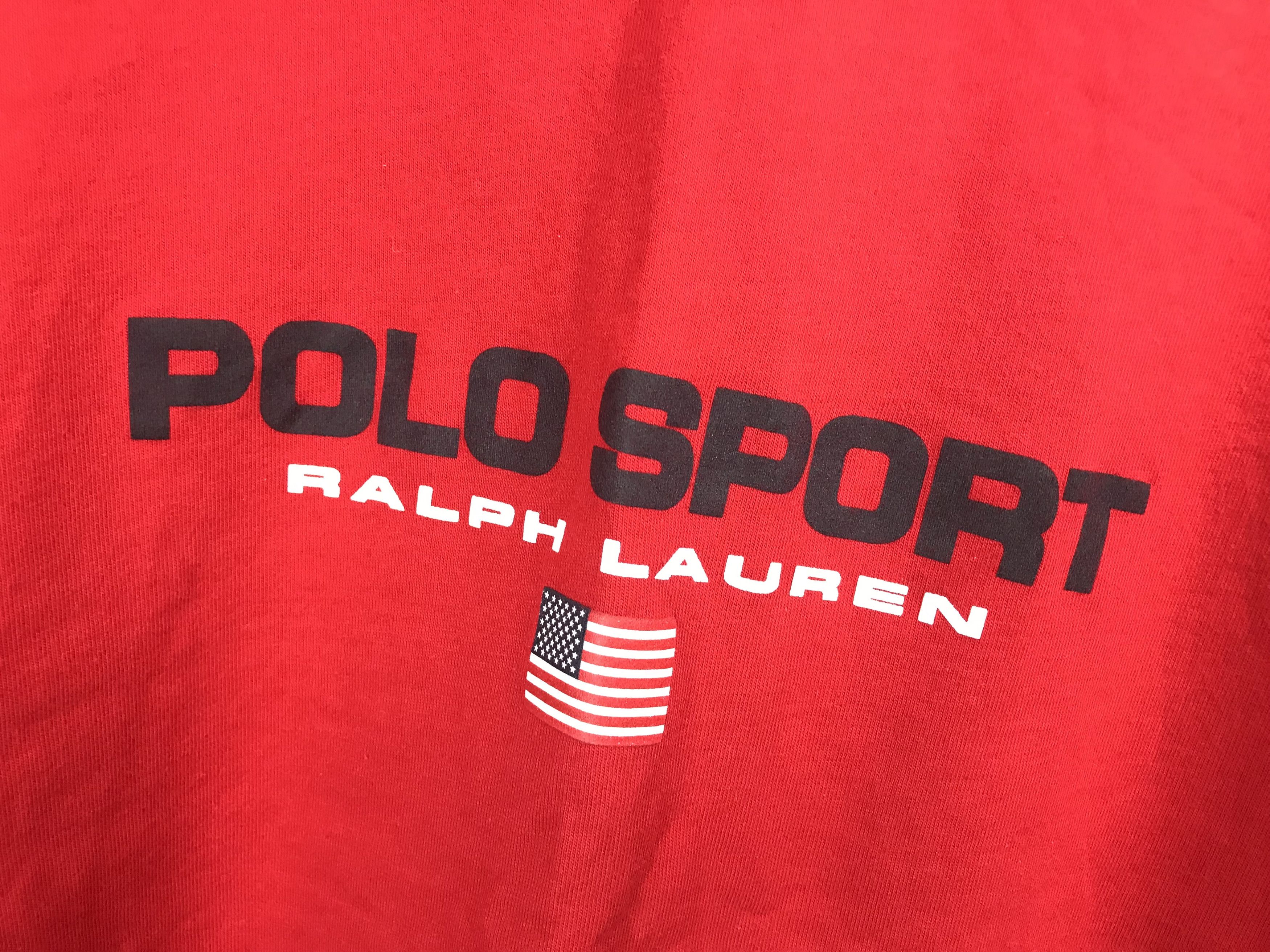 Polo Ralph Lauren × Ralph Lauren Sport × Vintage Polo Sport Ralph Lauren Vintage Red Logo Shirt L Large rare Size US L / EU 52-54 / 3 - 2 Thumbnail