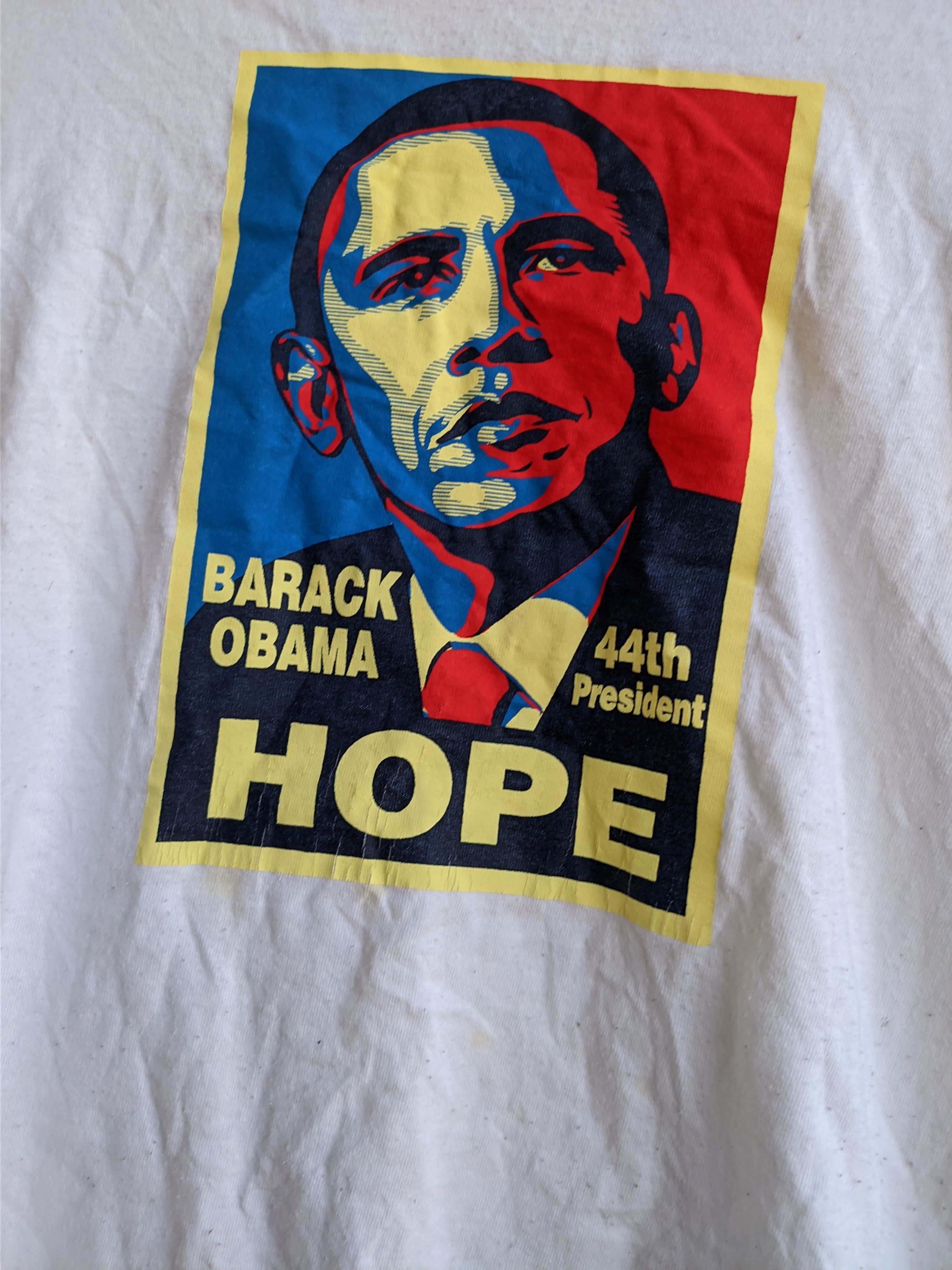 Vintage Barack Obama "Hope" 44th President Tee Size US M / EU 48-50 / 2 - 3 Thumbnail