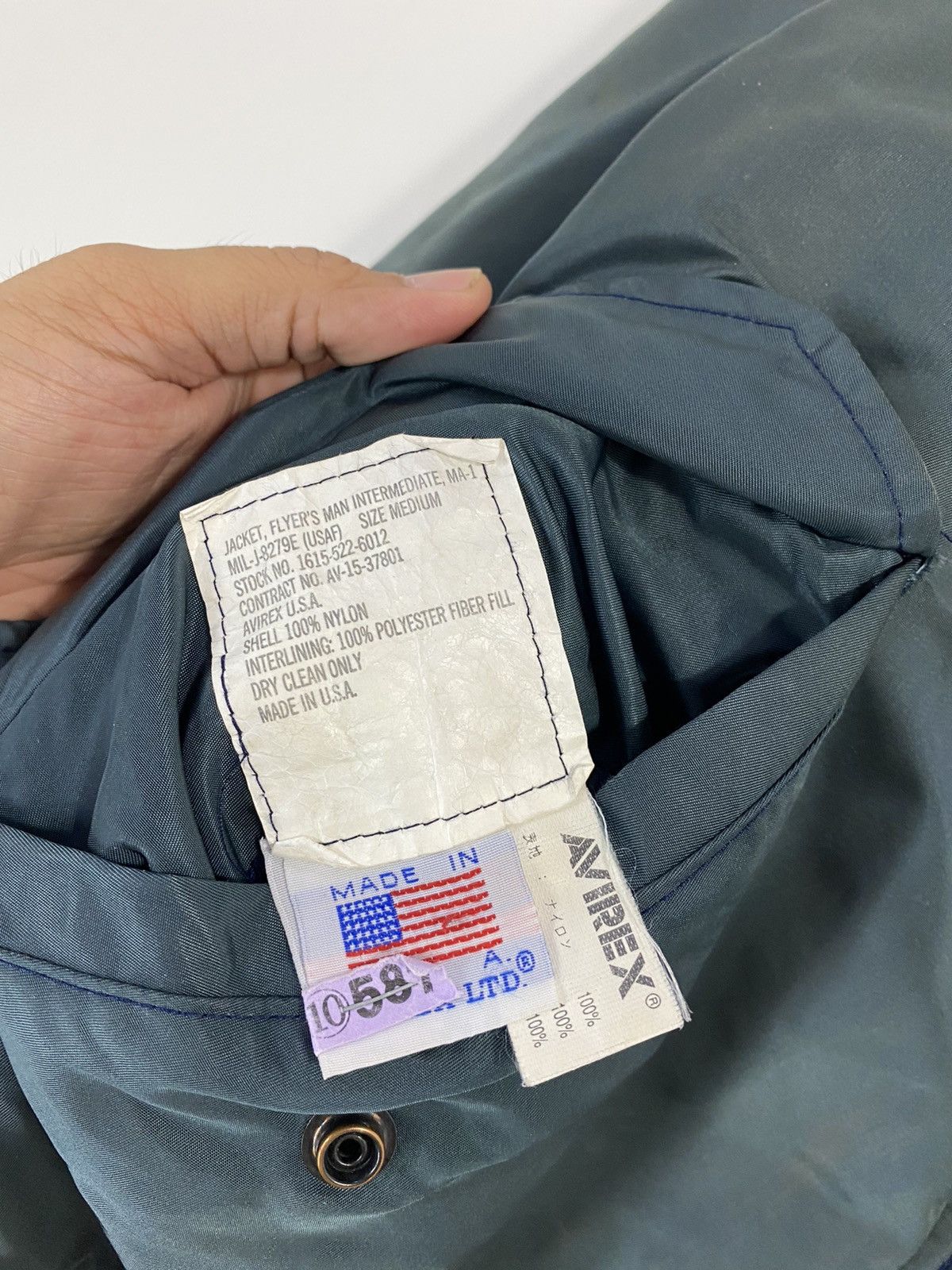Avirex Vintage Avirex MA-1 Bomber Jacket Design Small Logo Design Size US M / EU 48-50 / 2 - 6 Thumbnail