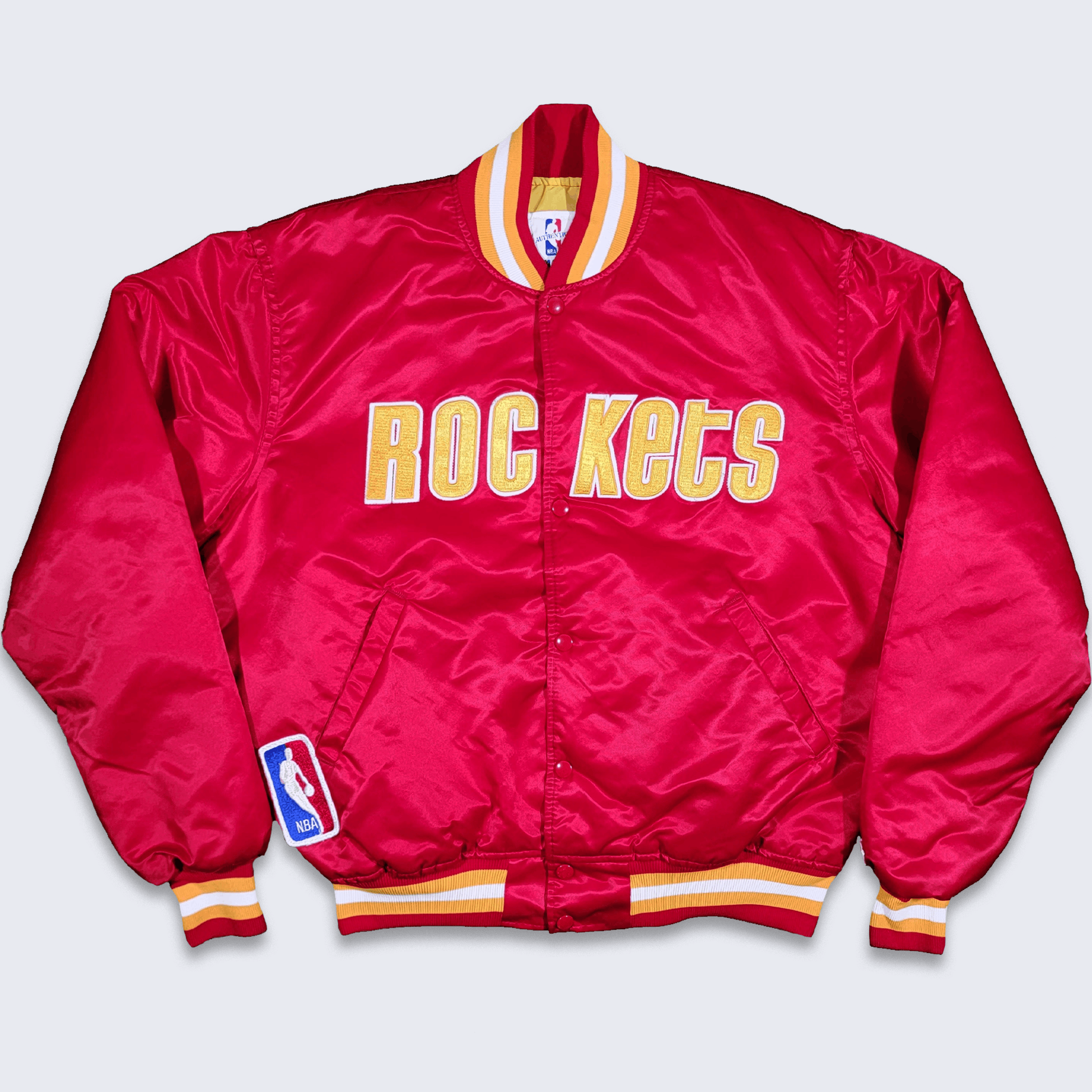 Houston Astros Vintage 80s Chalk Line Satin Bomber Jacket 