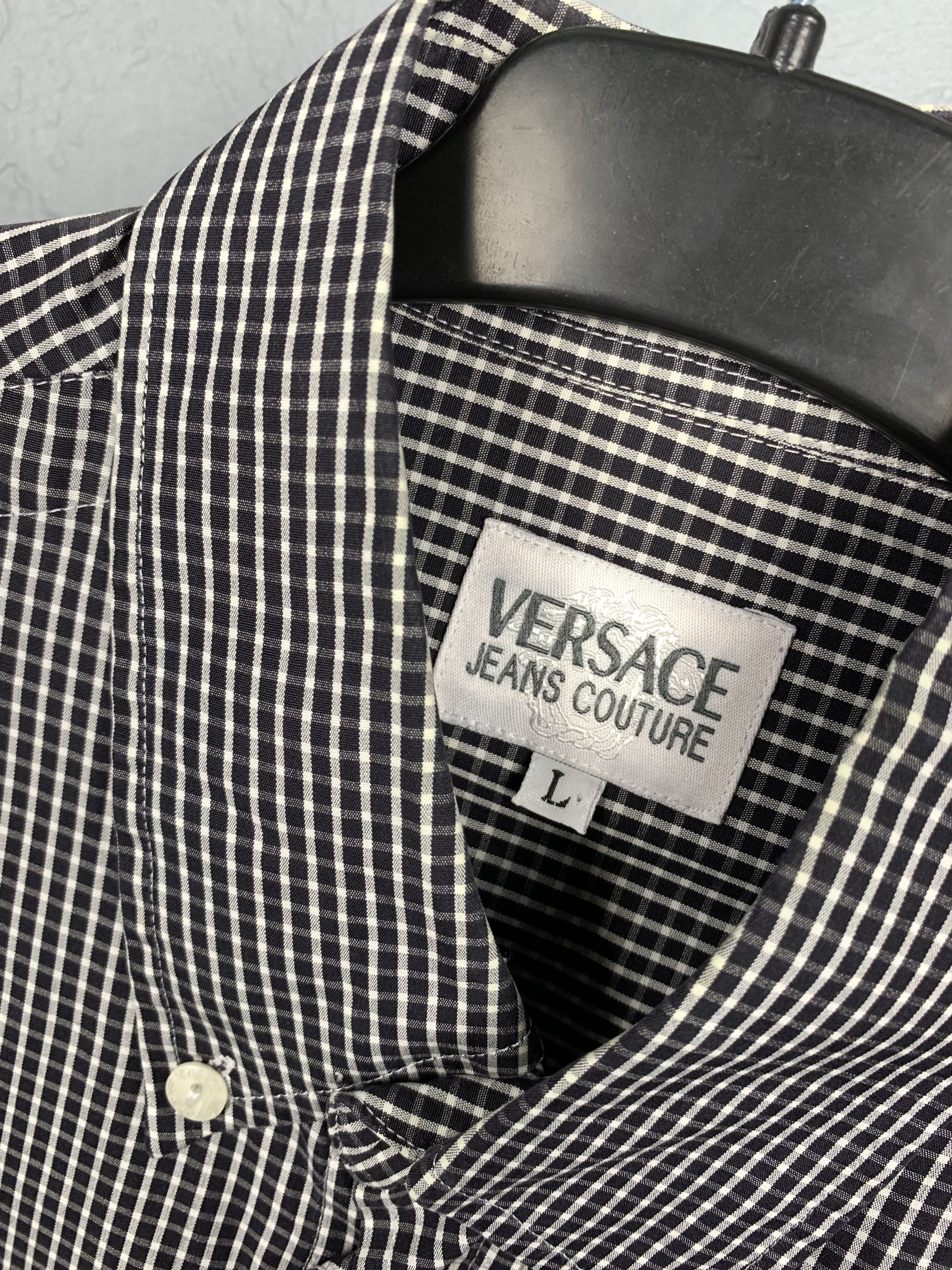 Versace Versace Jeans Couture Vintage Mens Long Sleeve Shirt Size US L / EU 52-54 / 3 - 3 Thumbnail