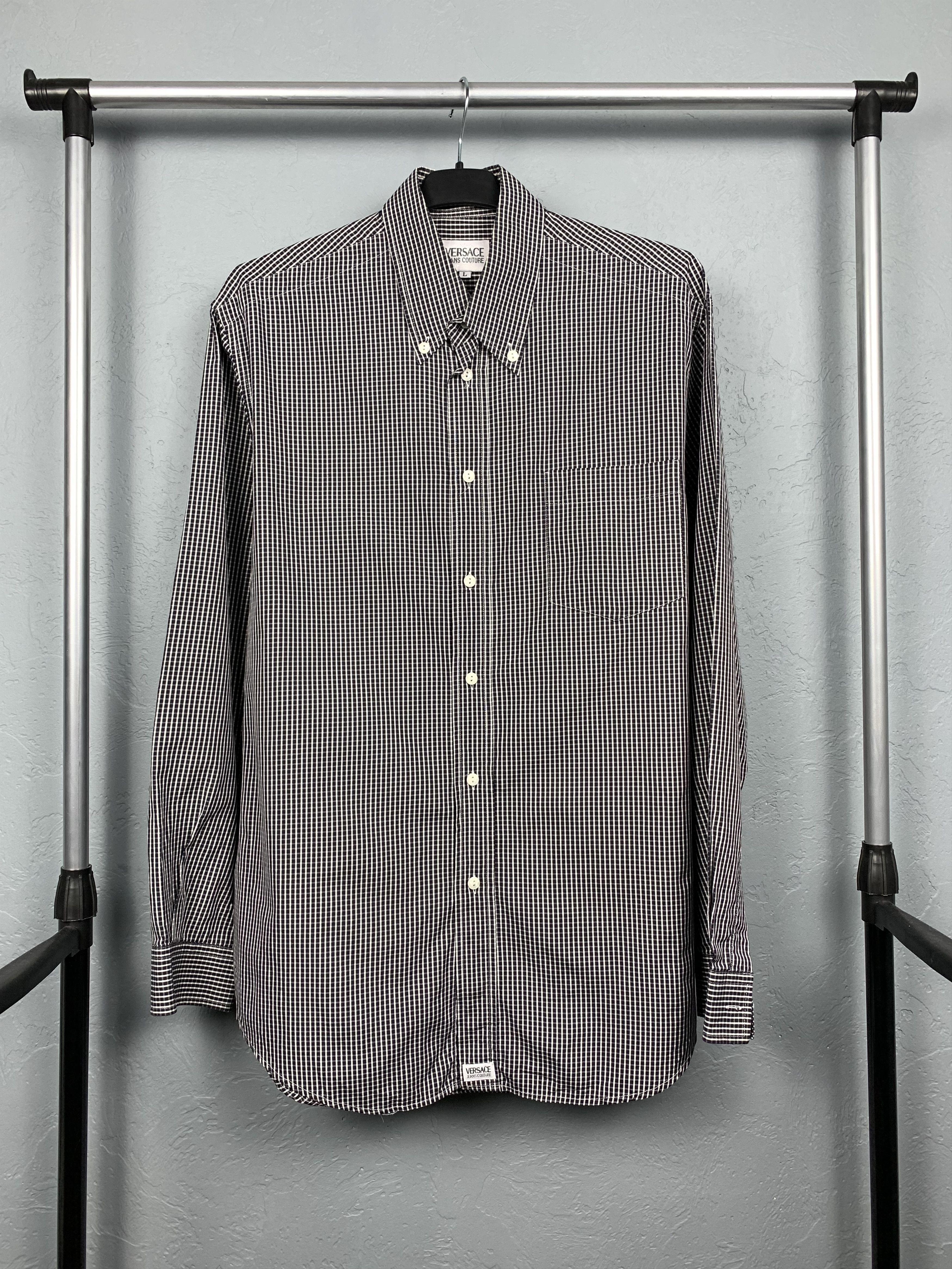 Versace Versace Jeans Couture Vintage Mens Long Sleeve Shirt Size US L / EU 52-54 / 3 - 1 Thumbnail