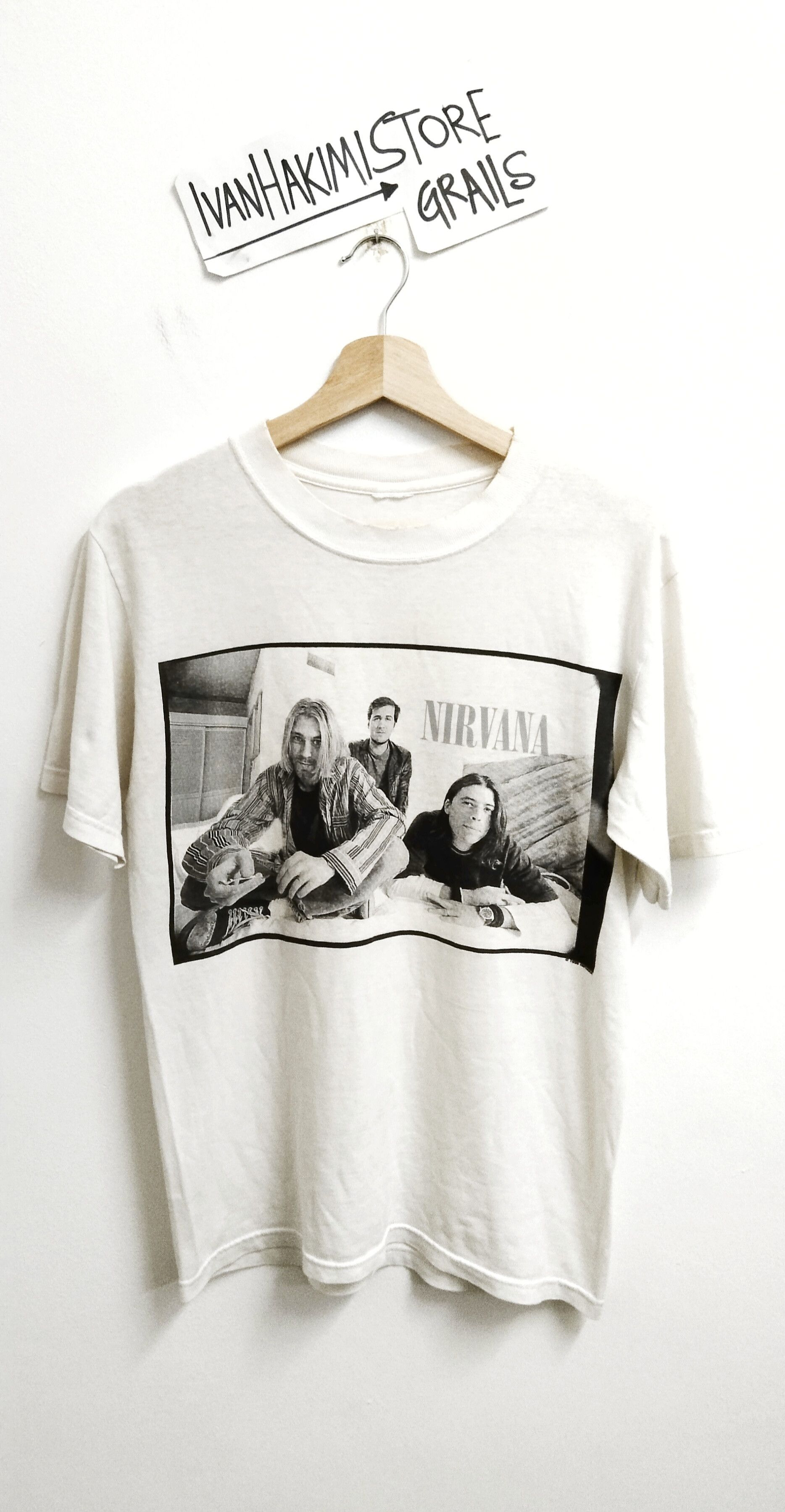 Nirvana × Vintage Iconic Grunge Figure T Shirt Band Distressed Nirvana 90s Size US M / EU 48-50 / 2 - 1 Thumbnail