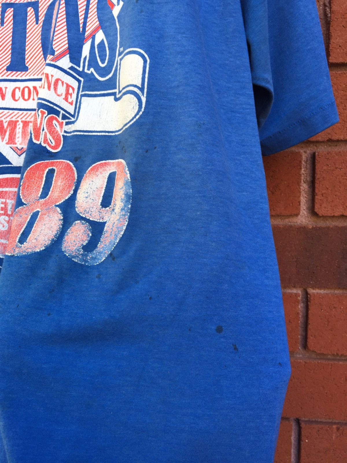 NBA × Vintage Vintage 1989 Detroit Pistons NBA Championship T Shirt Size US XL / EU 56 / 4 - 4 Thumbnail