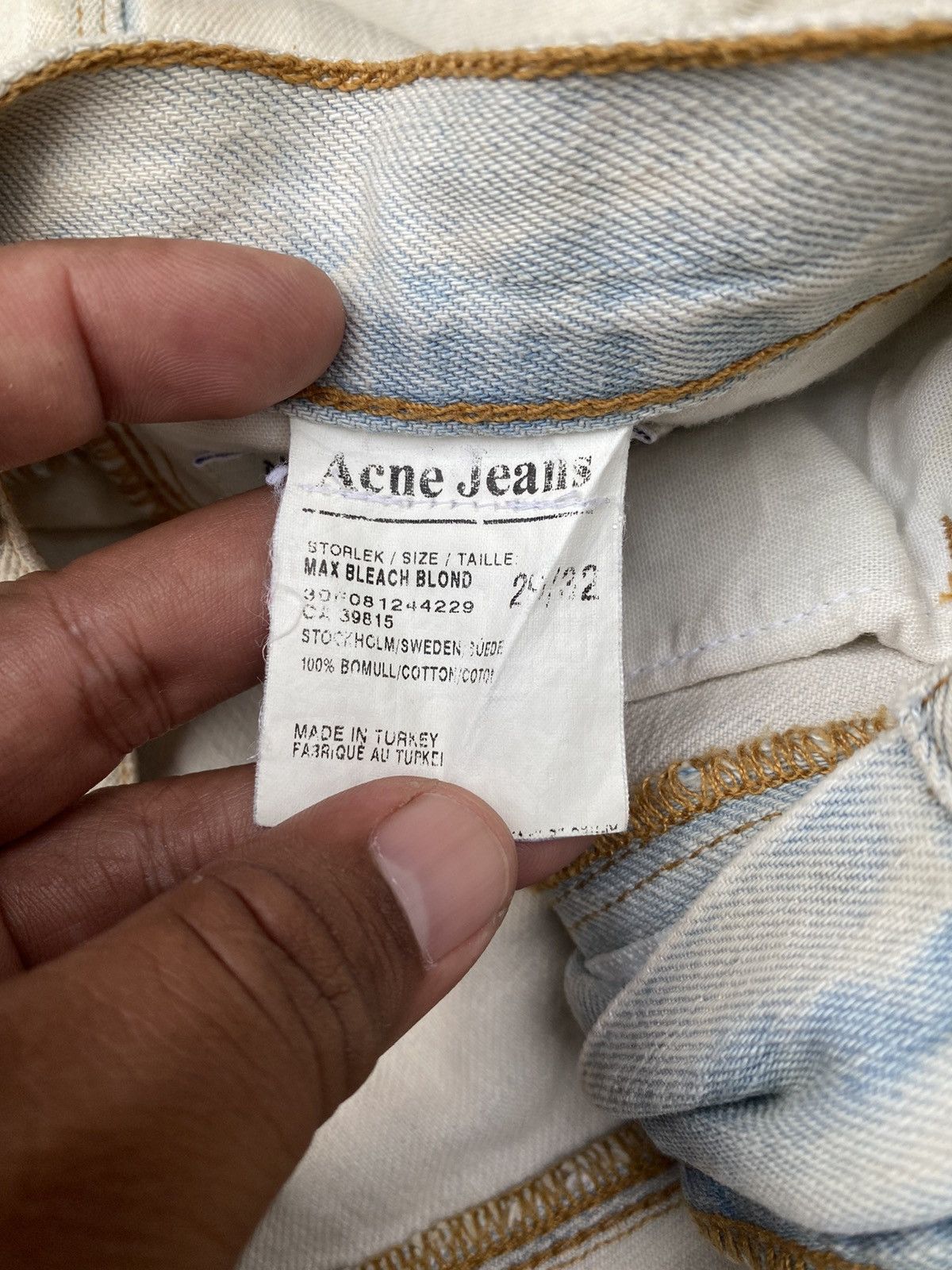 Acne Studios Acne Studio Jeans Blå Konst Max Stay Light Blue Denim Size US 30 / EU 46 - 8 Thumbnail