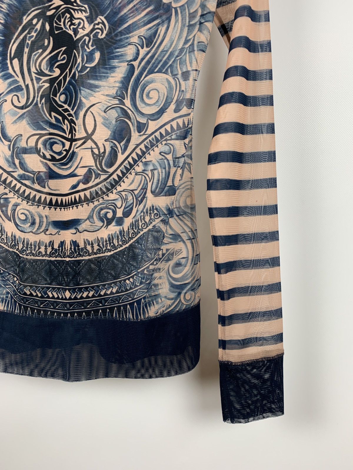 Jean Paul Gaultier Jean Paul Gaultier x Lindex Mesh Tattoo Long Sleeve Cardigan Size S / US 4 / IT 40 - 13 Thumbnail
