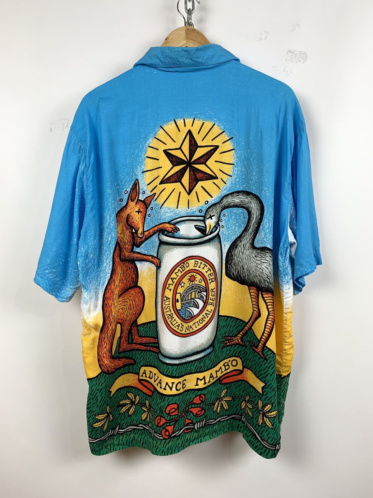 Mambo Vintage Mambo Loud Australian Beer Tree Rare Hawaiian Shirt Size US M / EU 48-50 / 2 - 2 Thumbnail