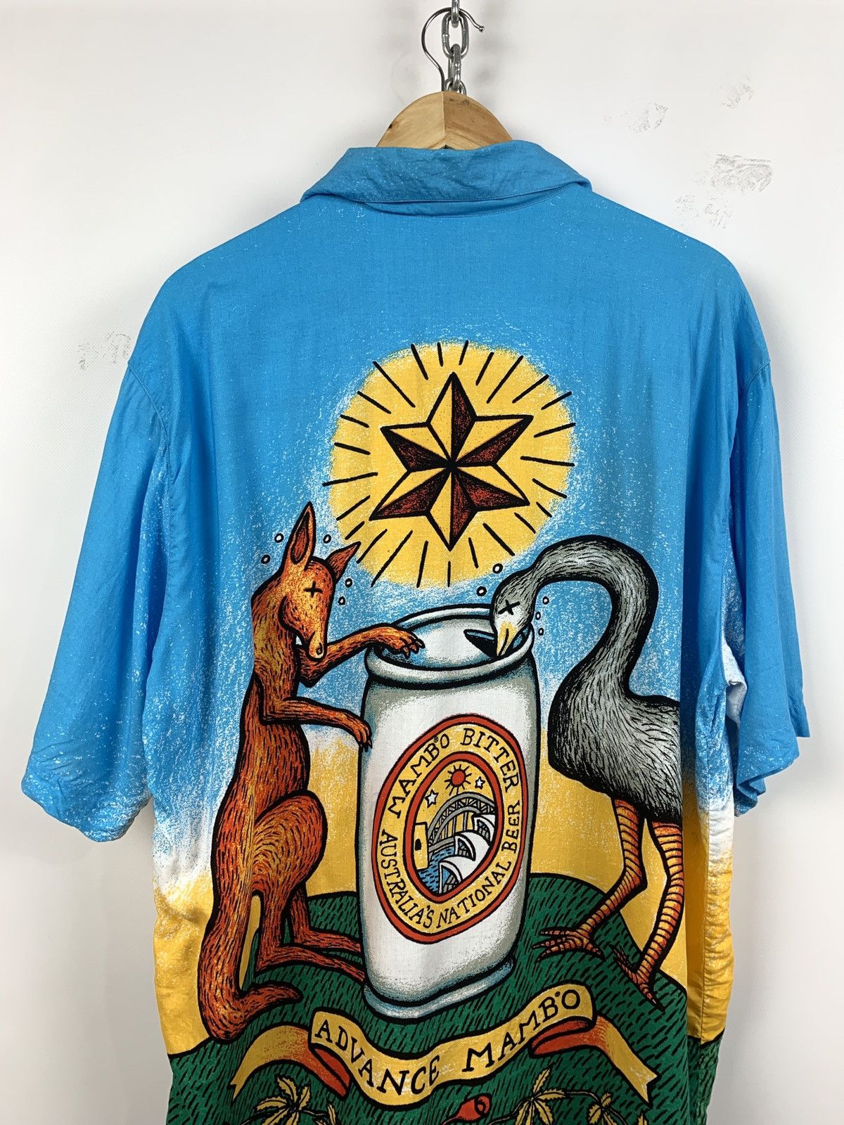 Mambo Vintage Mambo Loud Australian Beer Tree Rare Hawaiian Shirt Size US M / EU 48-50 / 2 - 4 Thumbnail