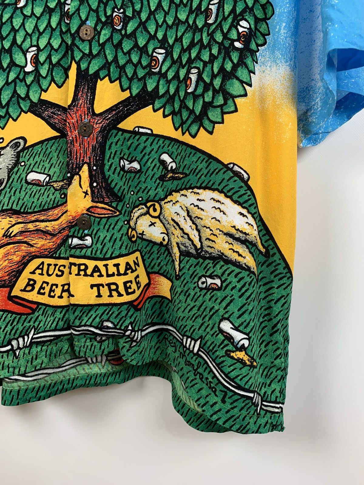 Mambo Vintage Mambo Loud Australian Beer Tree Rare Hawaiian Shirt Size US M / EU 48-50 / 2 - 8 Thumbnail