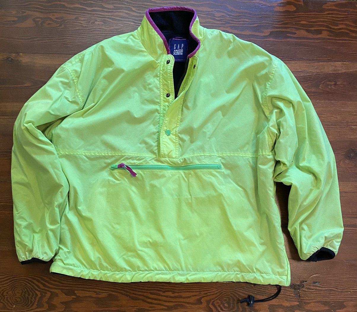 Gap Vintage 90’s Gap Reversible 1/2 Zip Arctic Fleece Pullover Size US M / EU 48-50 / 2 - 1 Thumbnail