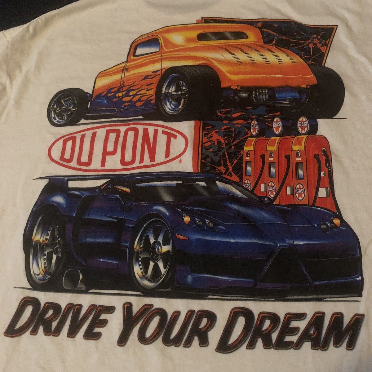 DuPont Vintage 90s DuPont Custom Finishes Drive Your Dream T Shirt Size US XL / EU 56 / 4 - 3 Thumbnail
