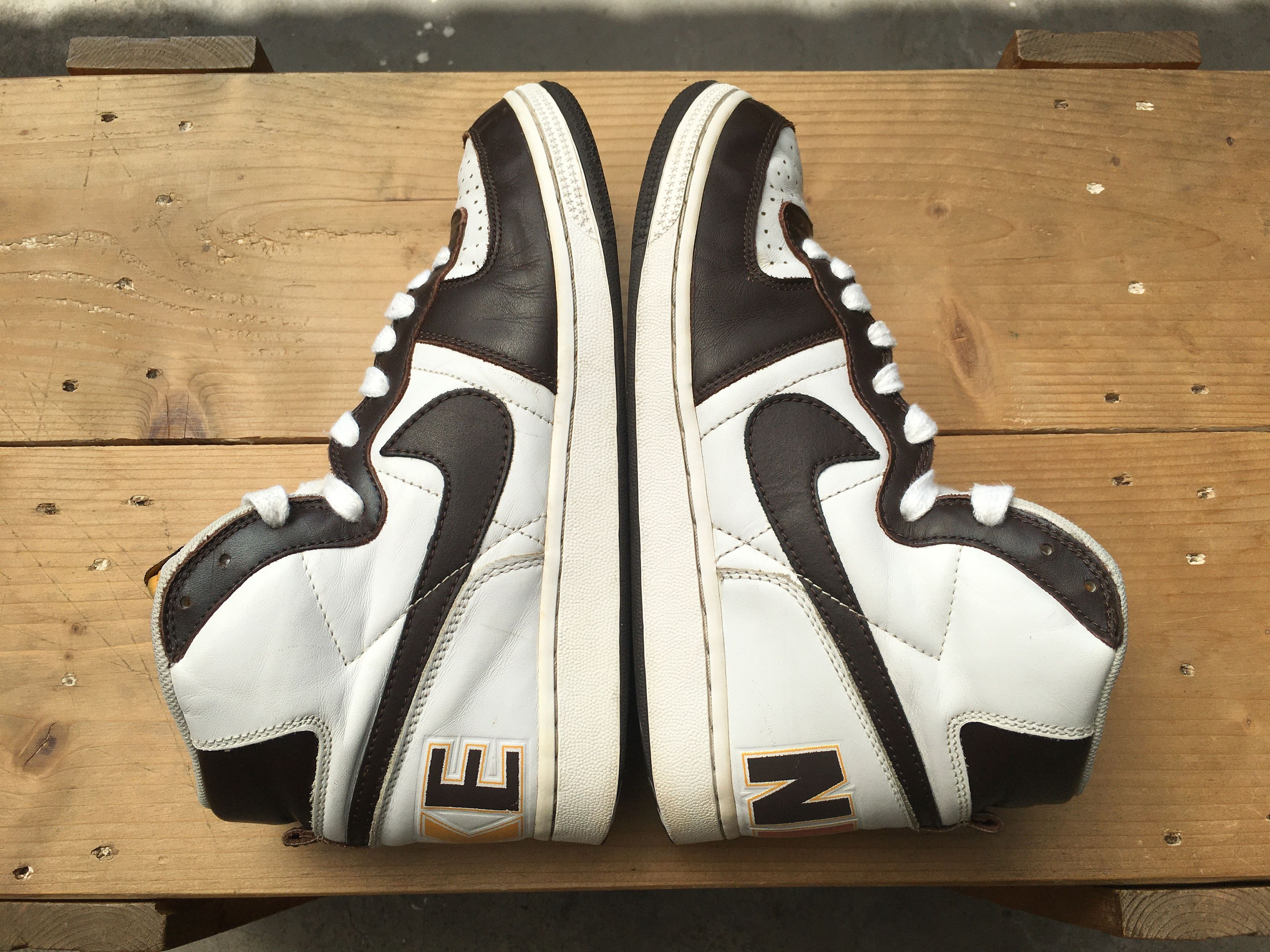 Nike × Vintage 🔥 Rare Nike Terminator High OG White Baroque Brown 2004 Size US 9 / EU 42 - 20 Thumbnail