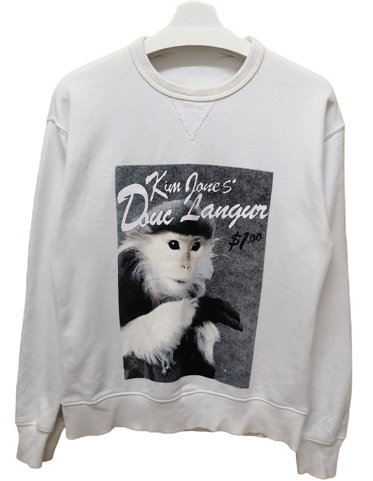 image of Kim Jones X Gu Sweatshirt in White, Men's (Size Medium)