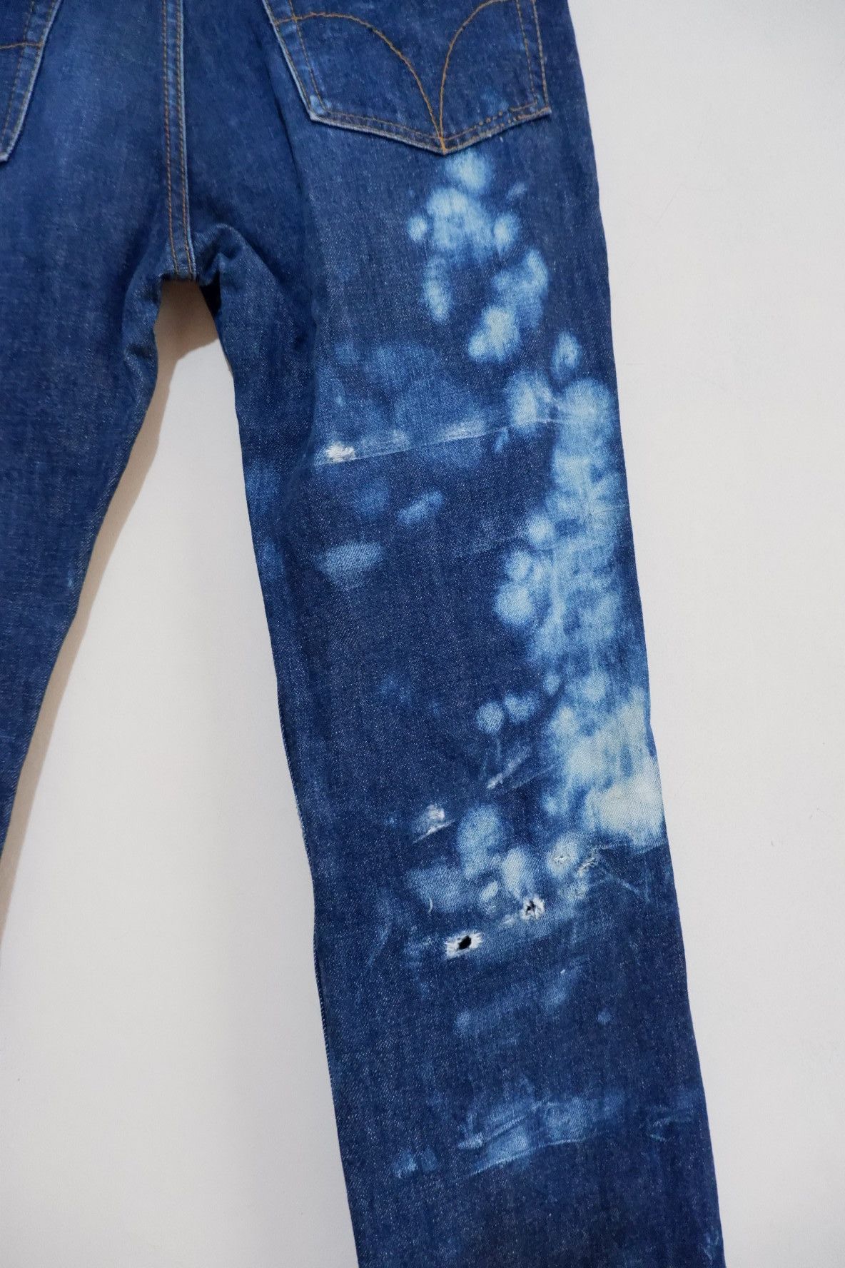 Hysteric Glamour Hysteric Glamour Ripped Custom Bleach Denim Size US 30 / EU 46 - 8 Thumbnail