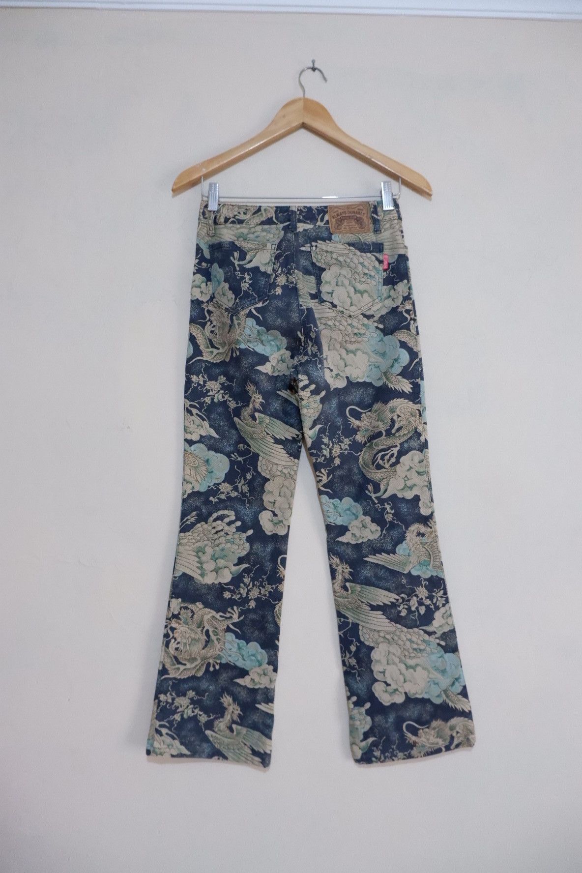 Beauty Beast Vintage Batsu Fullprinted Dragons Pants Size US 27 - 2 Thumbnail