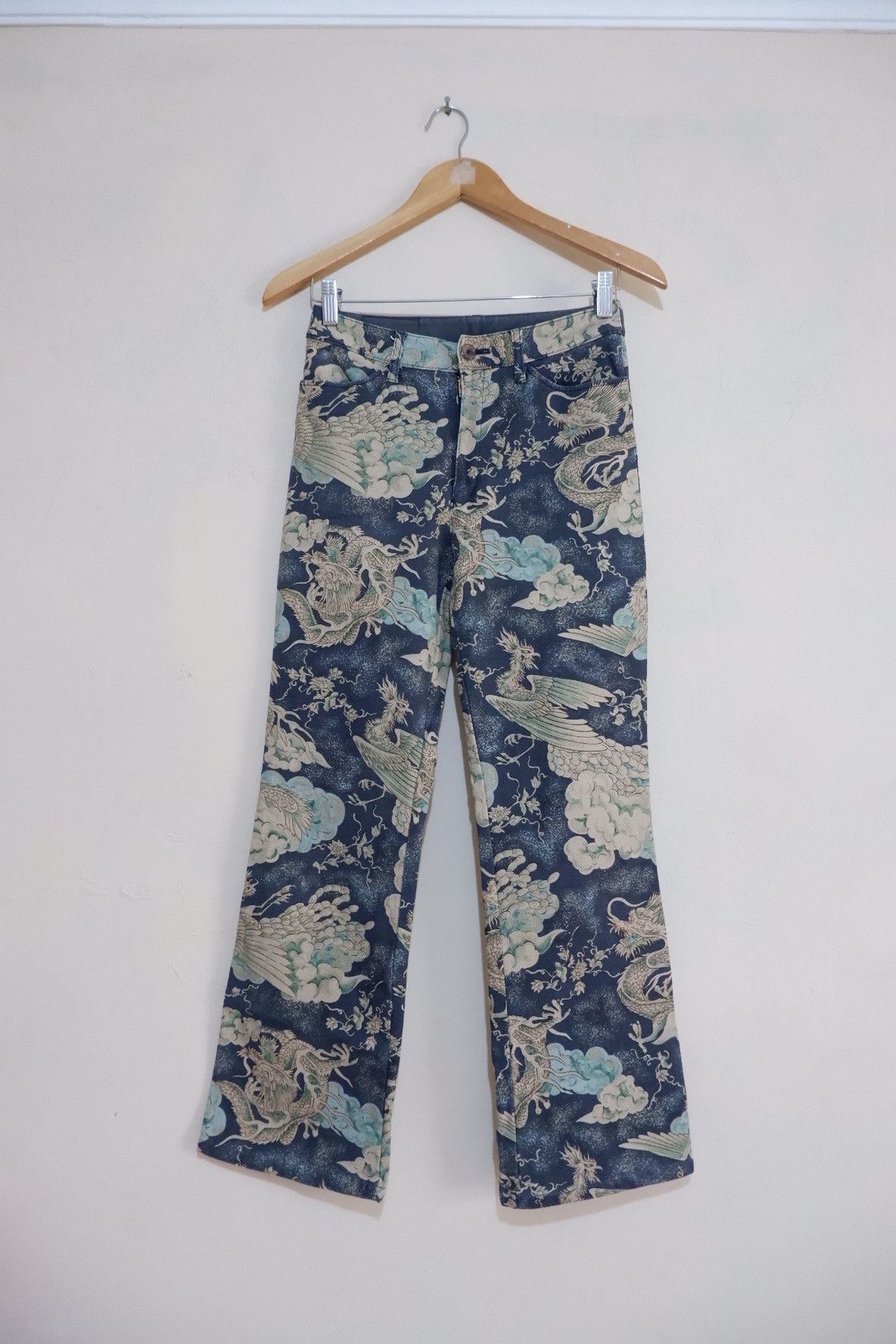 Beauty Beast Vintage Batsu Fullprinted Dragons Pants Size US 27 - 1 Thumbnail